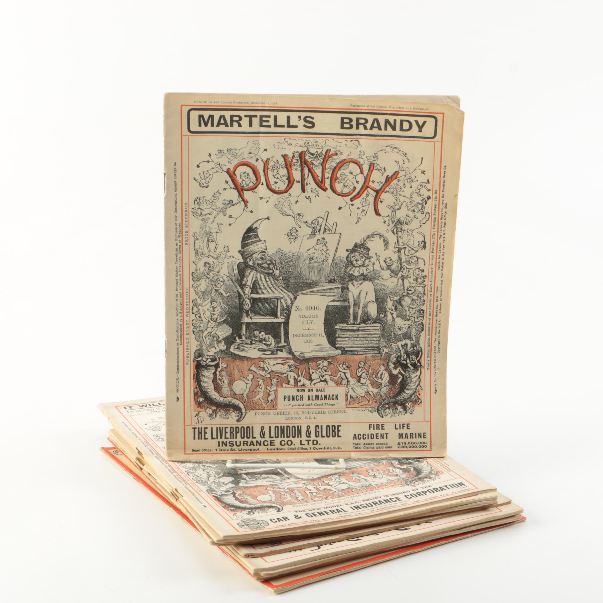Collection of Antique and Vintage "Punch" Magazines