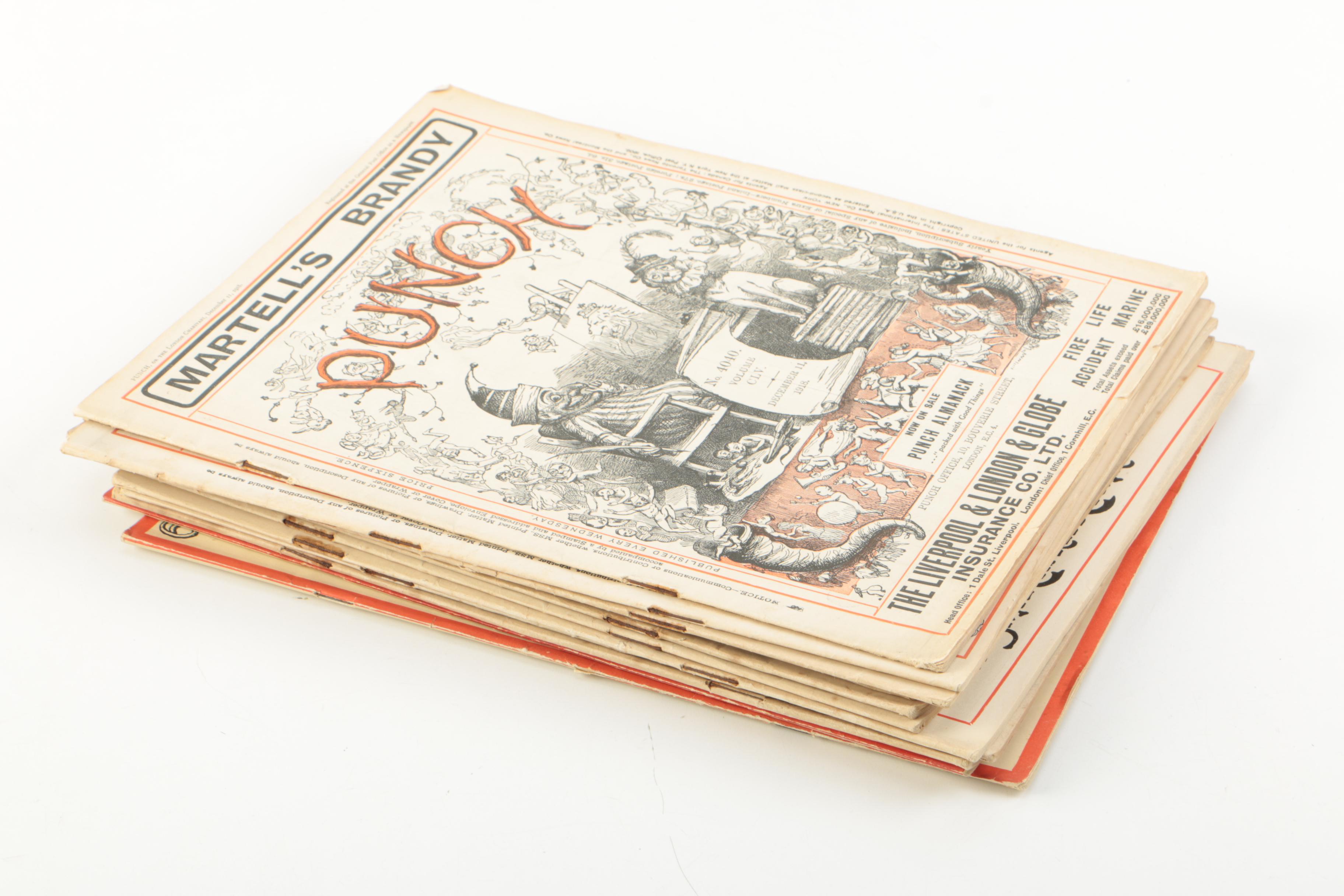 Collection of Antique and Vintage "Punch" Magazines