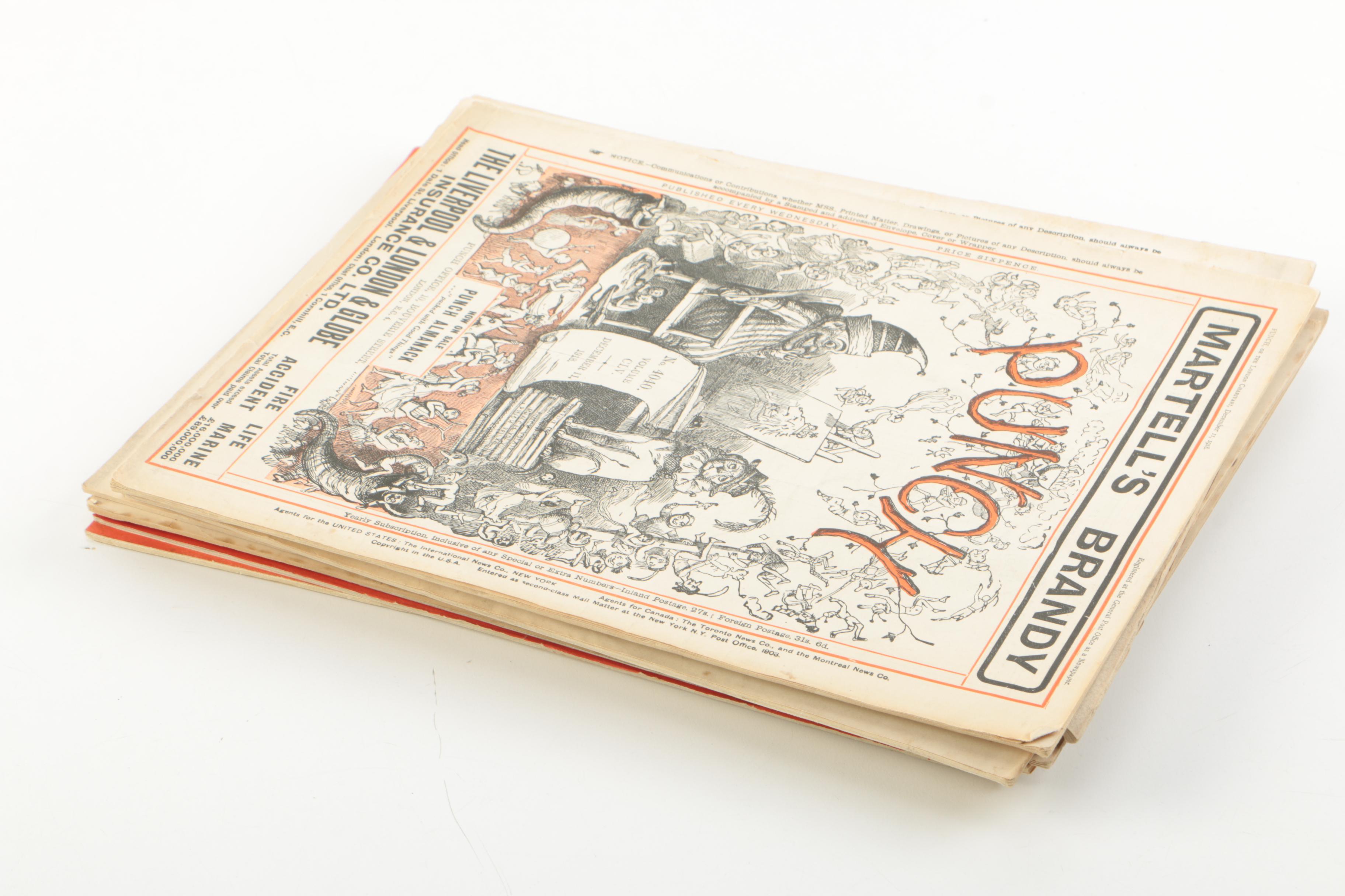 Collection of Antique and Vintage "Punch" Magazines
