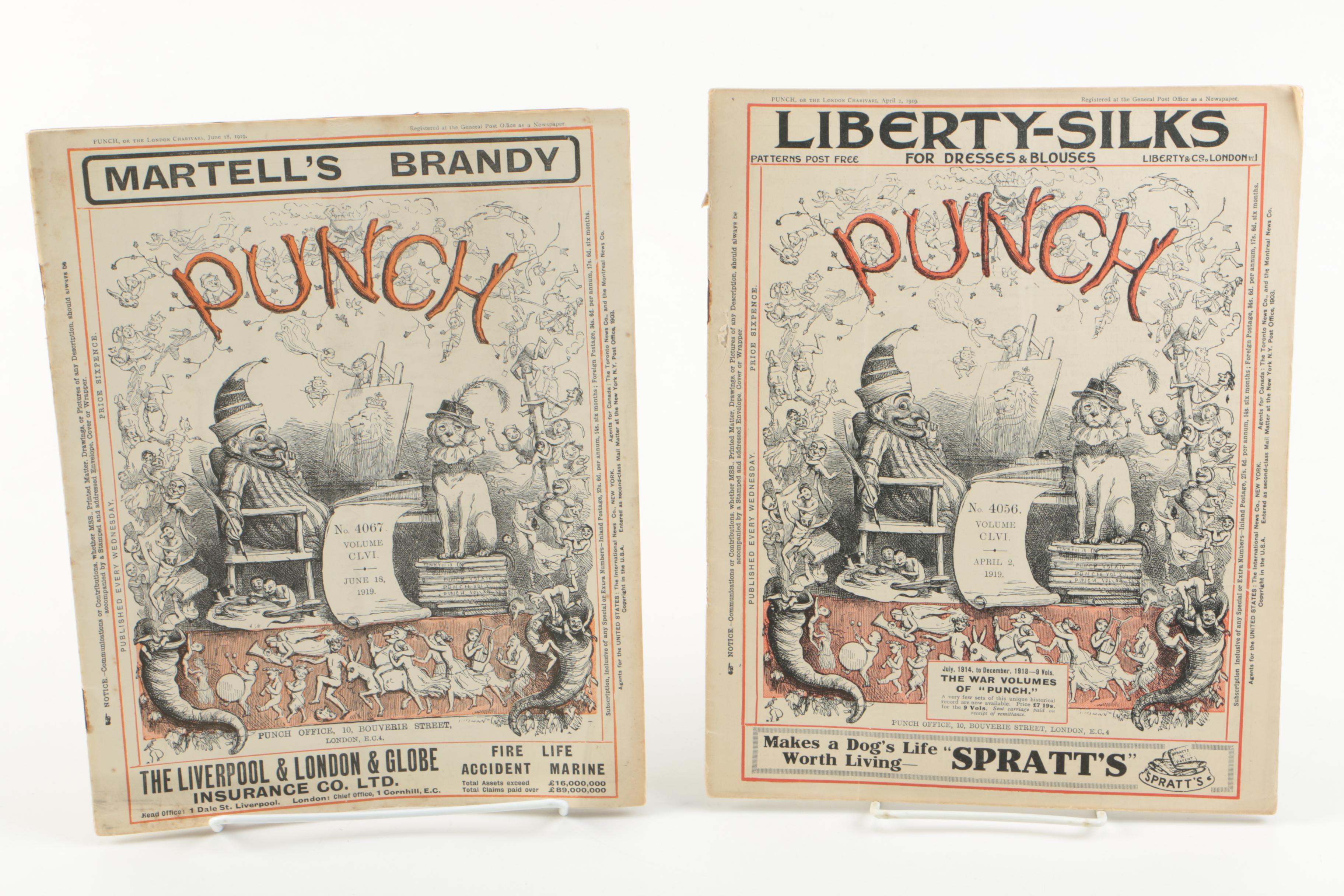 Collection of Antique and Vintage "Punch" Magazines