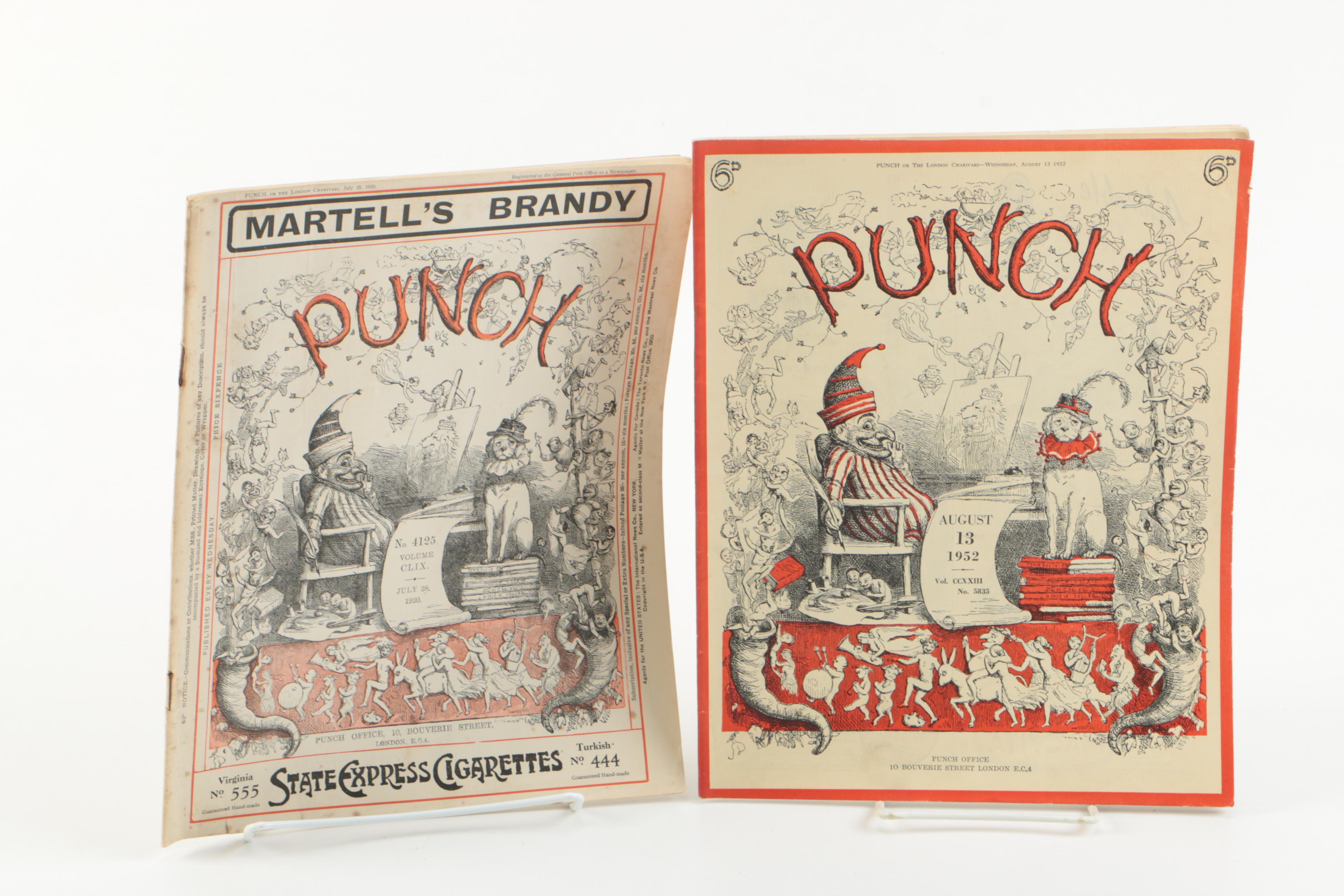Collection of Antique and Vintage "Punch" Magazines