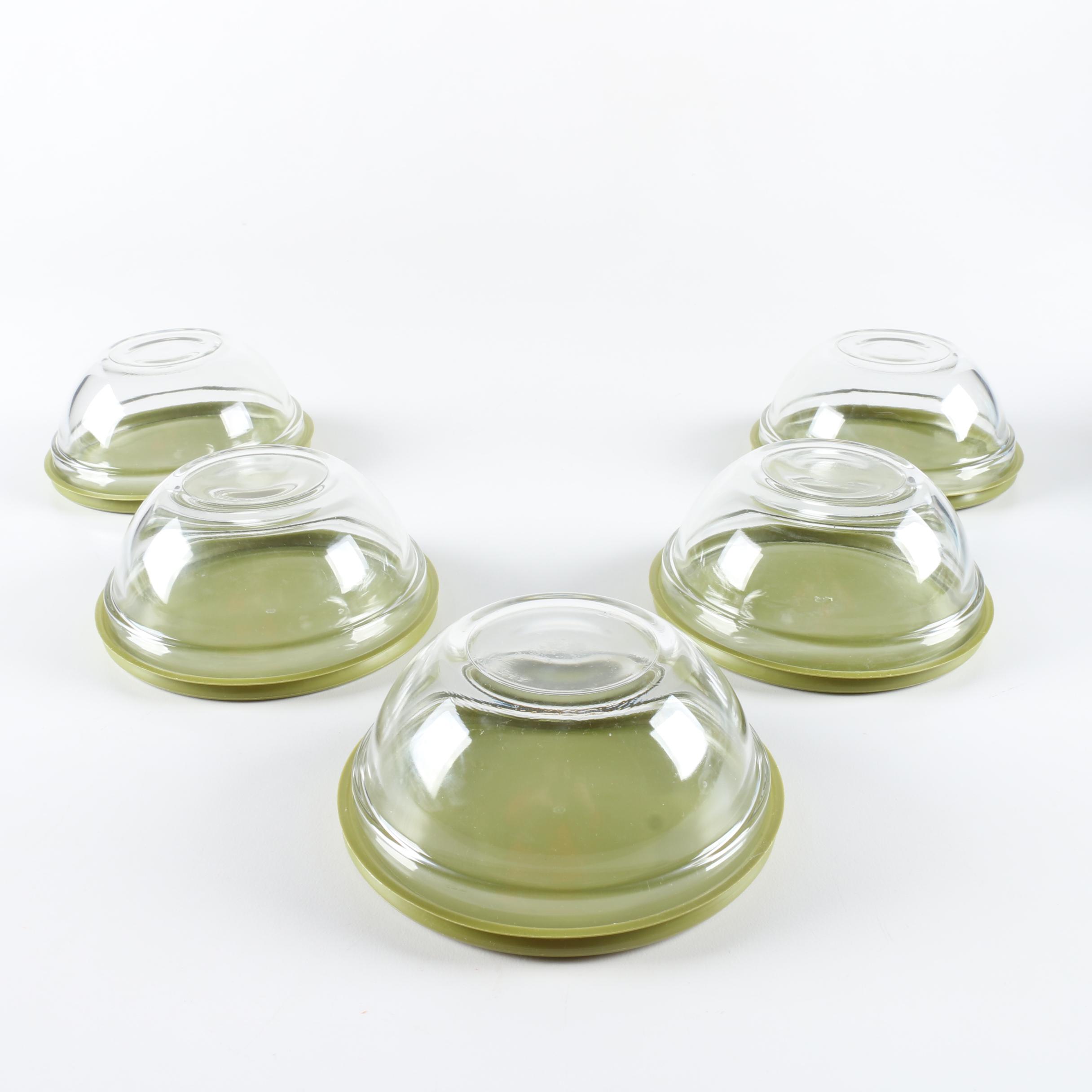 Assortment of Arc Glass Bowls with Plastic Lids