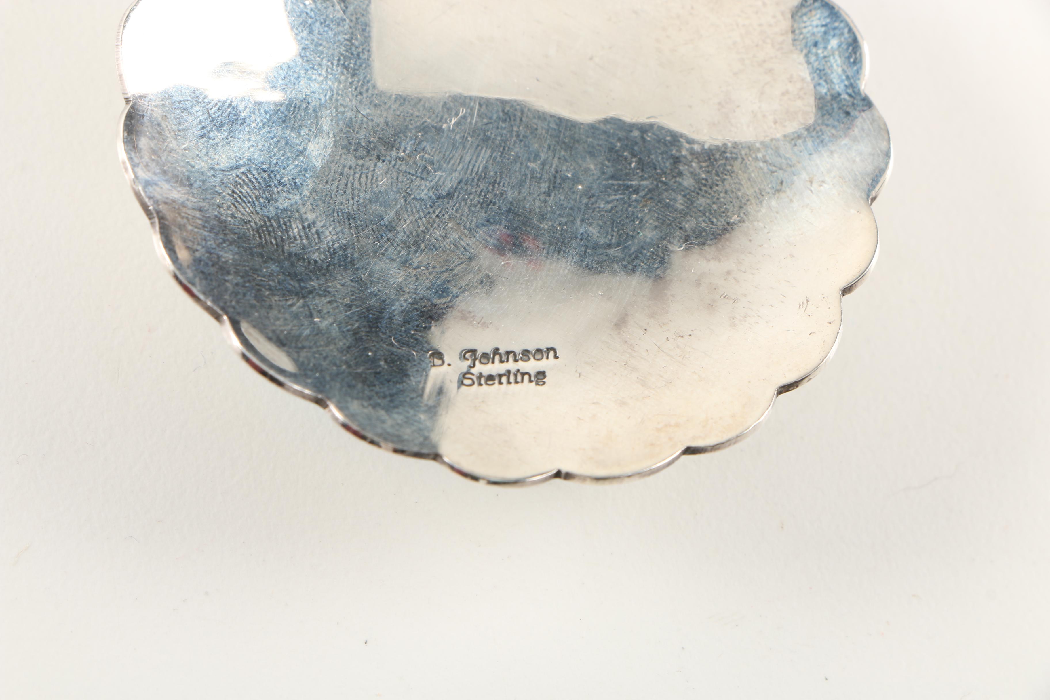 Benny Johnson Sterling Silver and Turquoise Pendant