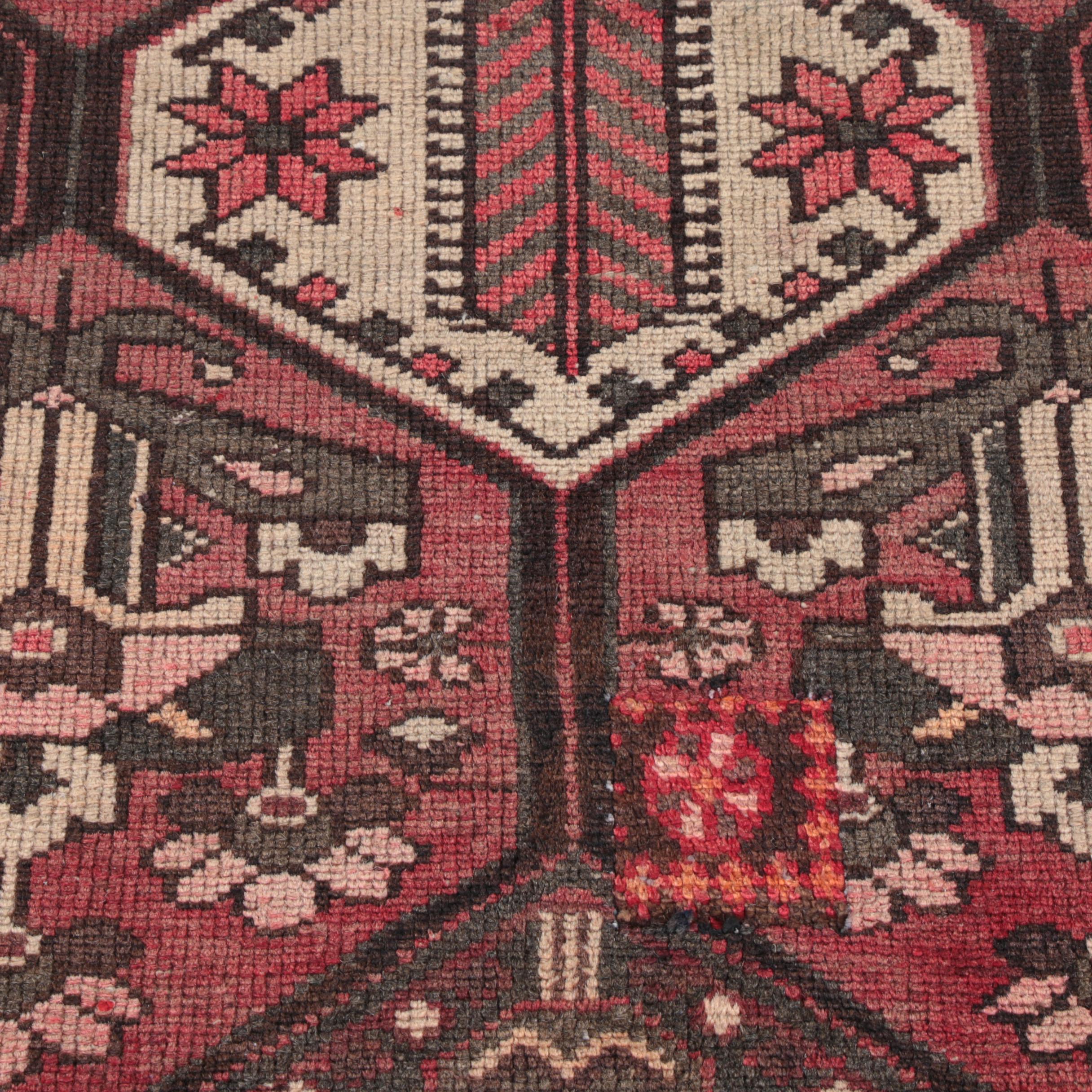 Hand-Knotted Pakistani Garden Panel Area Rug