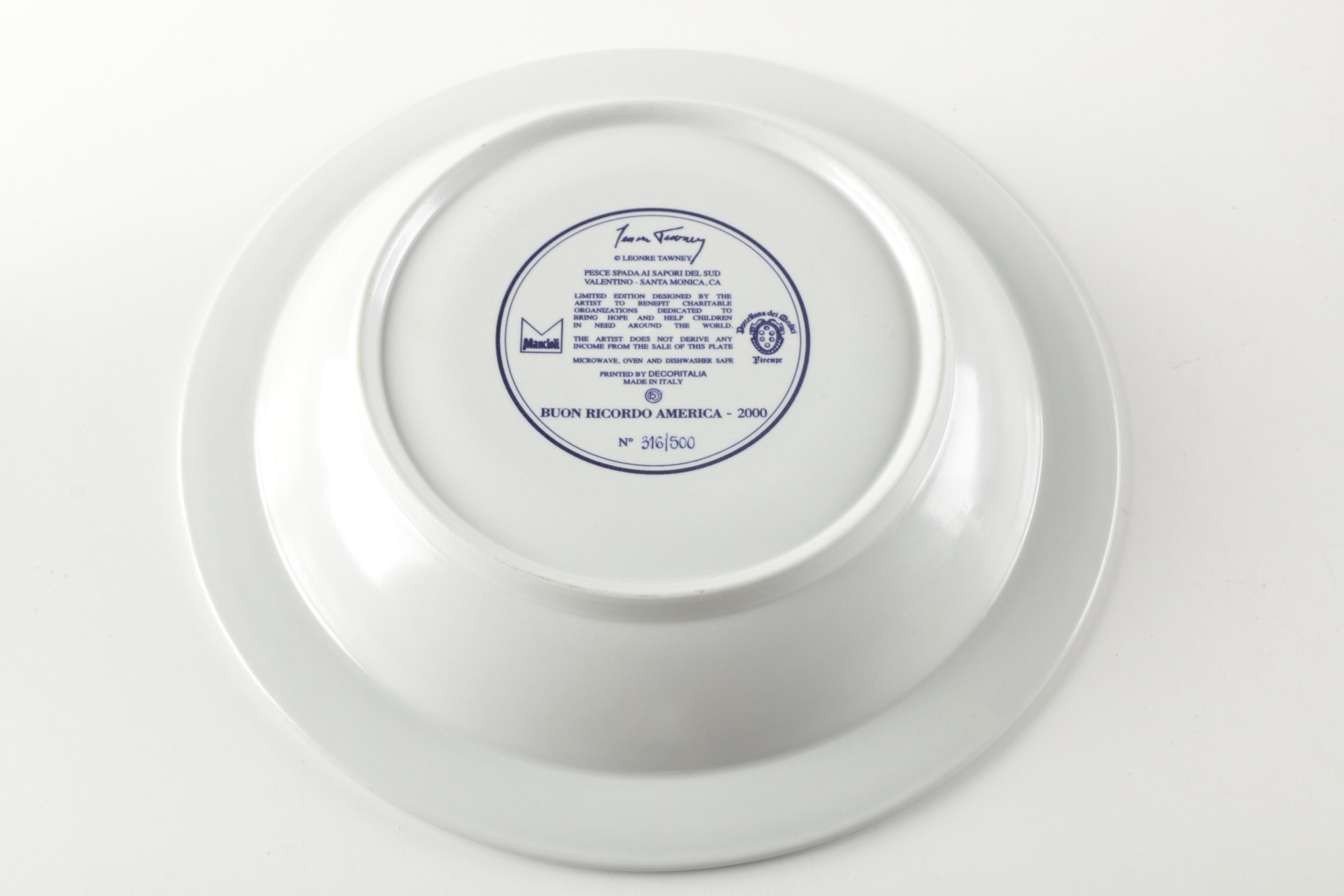 Limited Edition Leonre Tawney "Valentino Santa Monica" Bowls