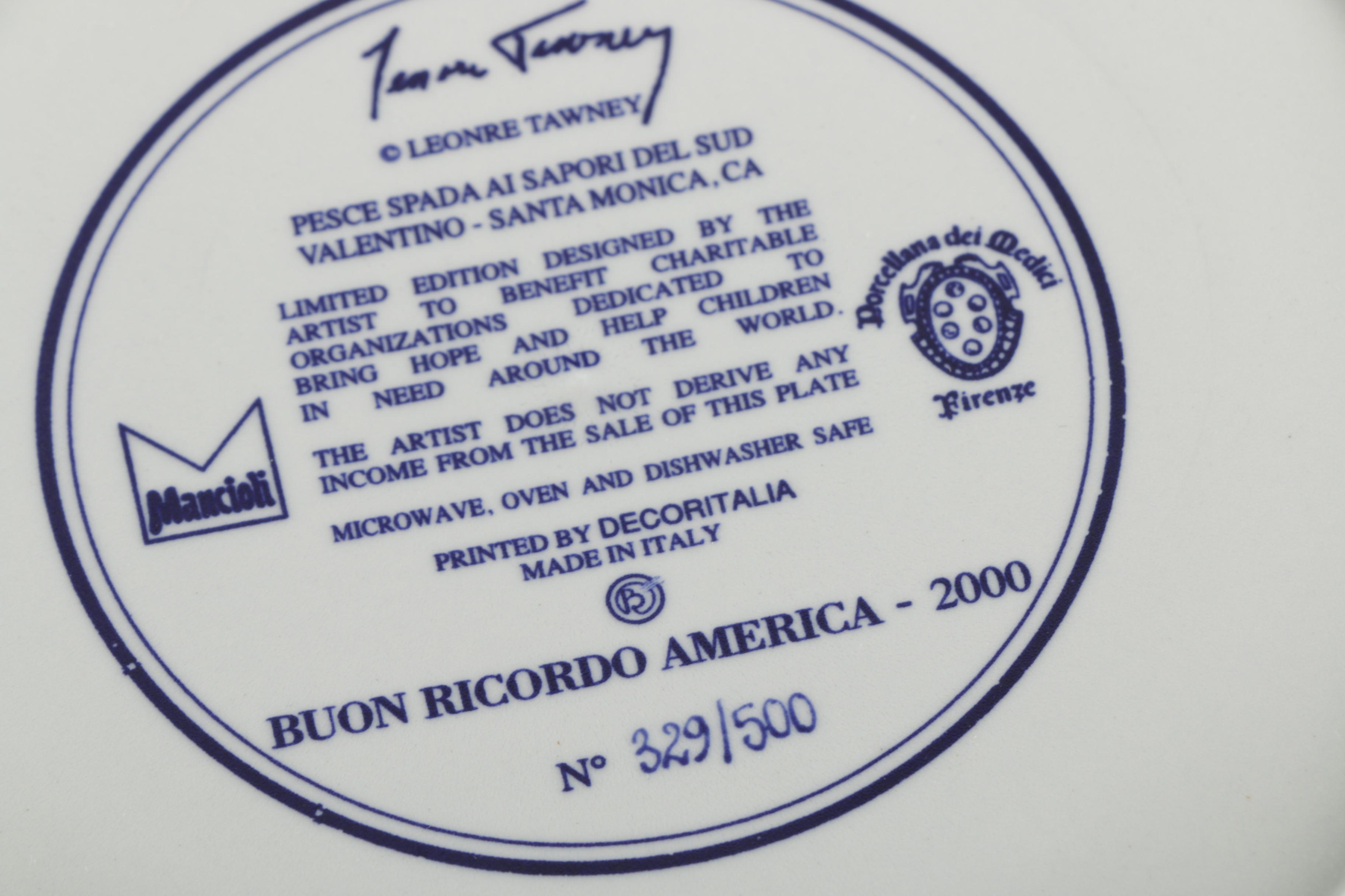 Limited Edition Leonre Tawney "Valentino Santa Monica" Bowls