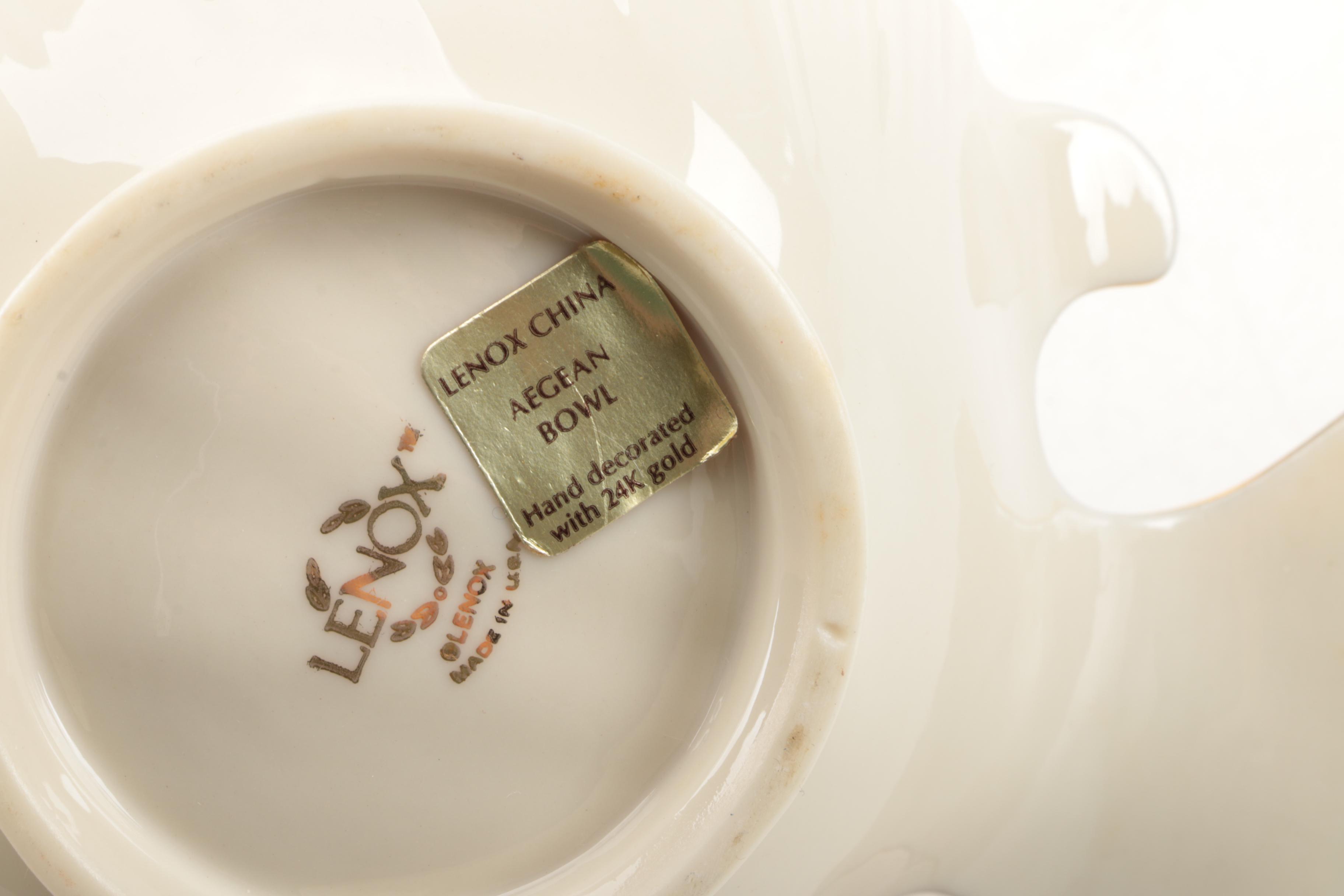 Lenox "Imperial" Porcelain Tableware