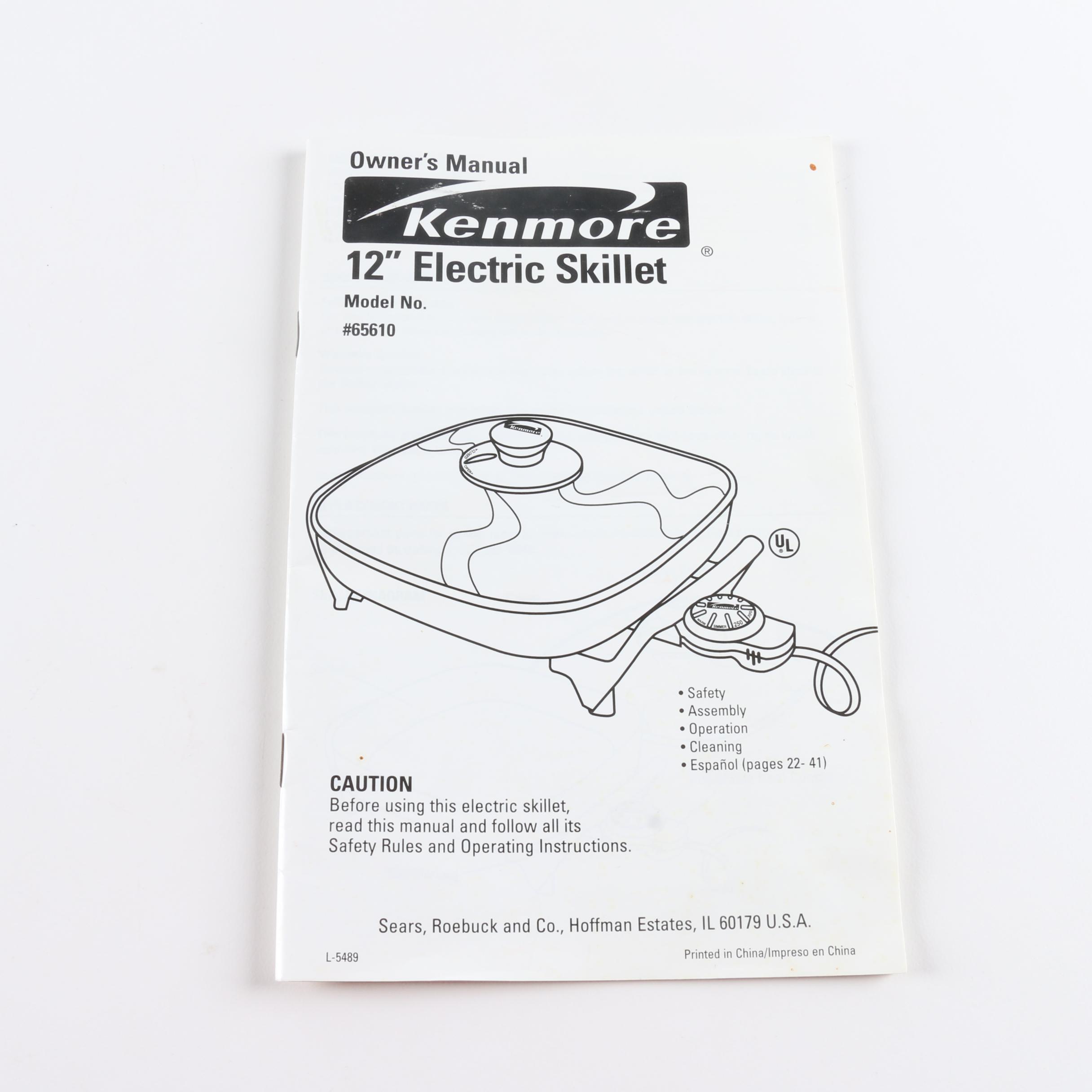 Kenmore Electric Skillet with Coffee Grinder