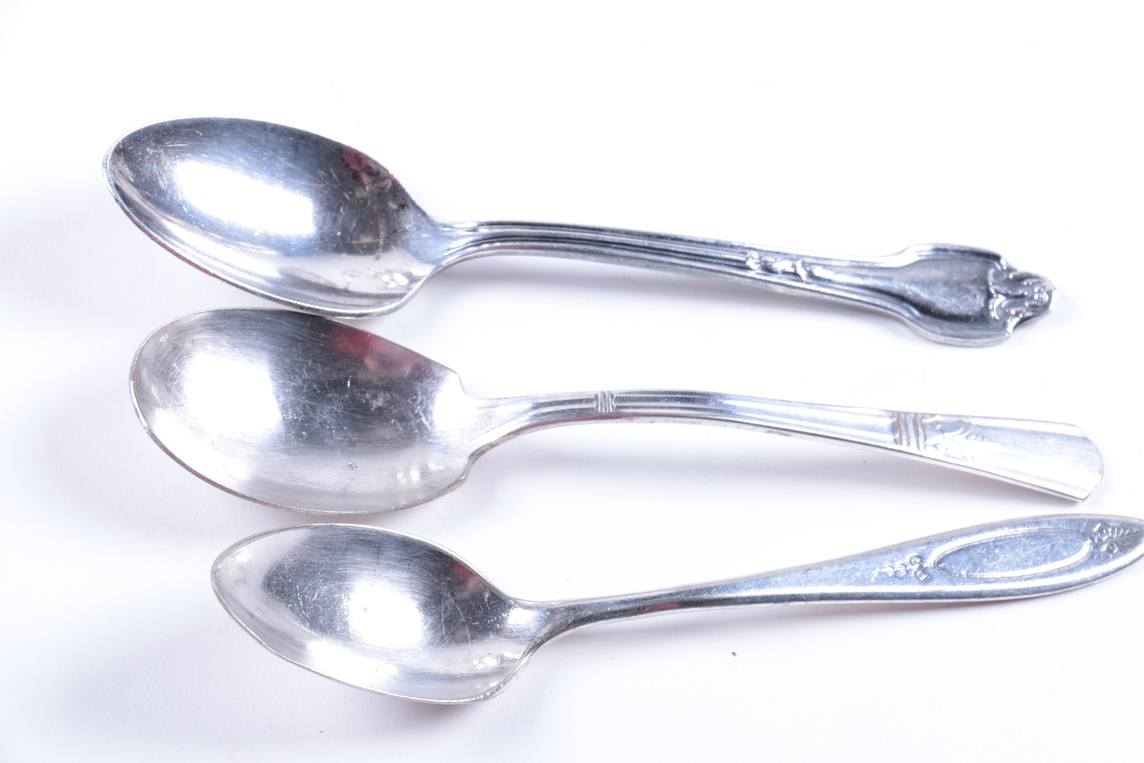 Wallace Meat Serving Platter and Other Silver Plate Tableware