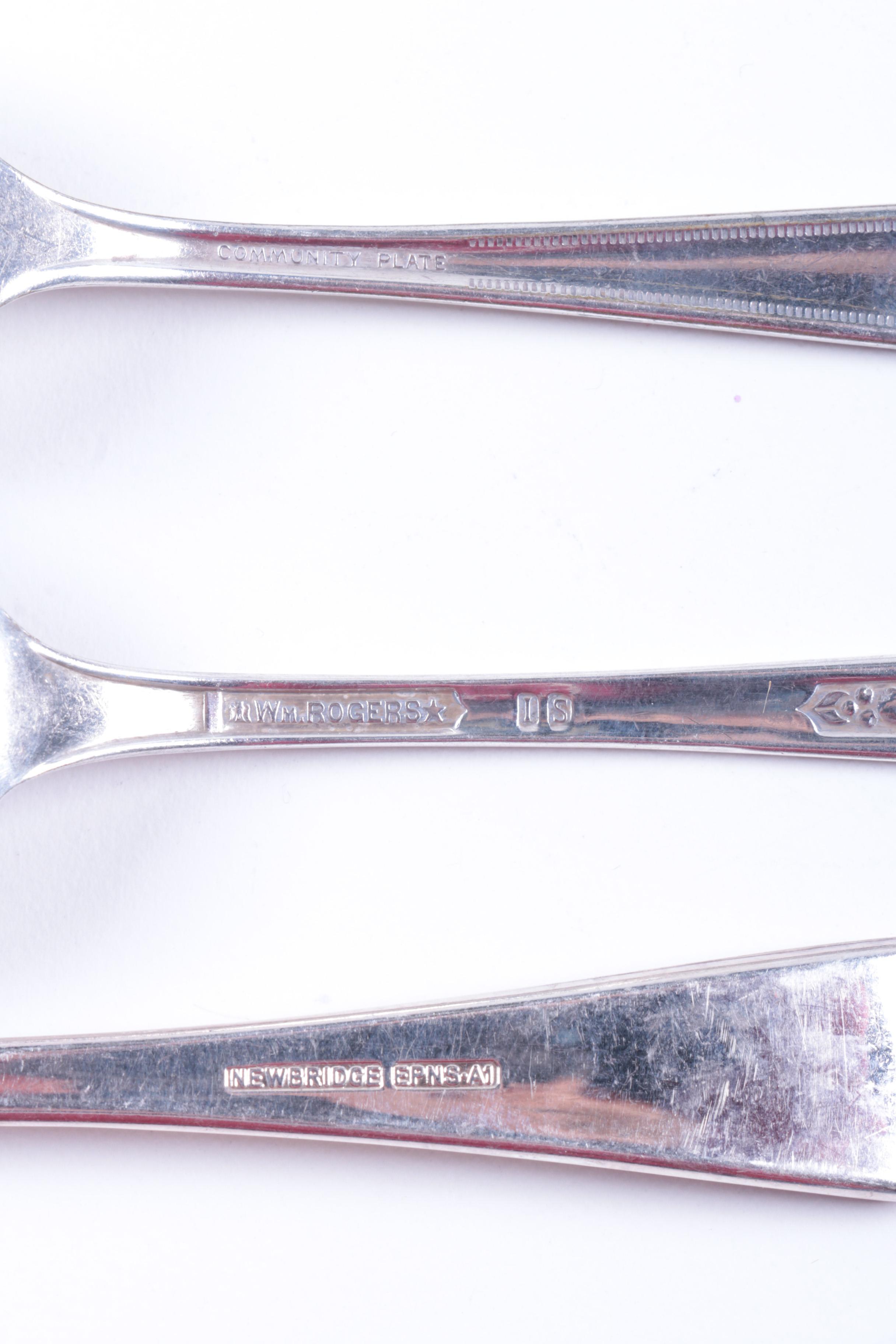 Wallace Meat Serving Platter and Other Silver Plate Tableware