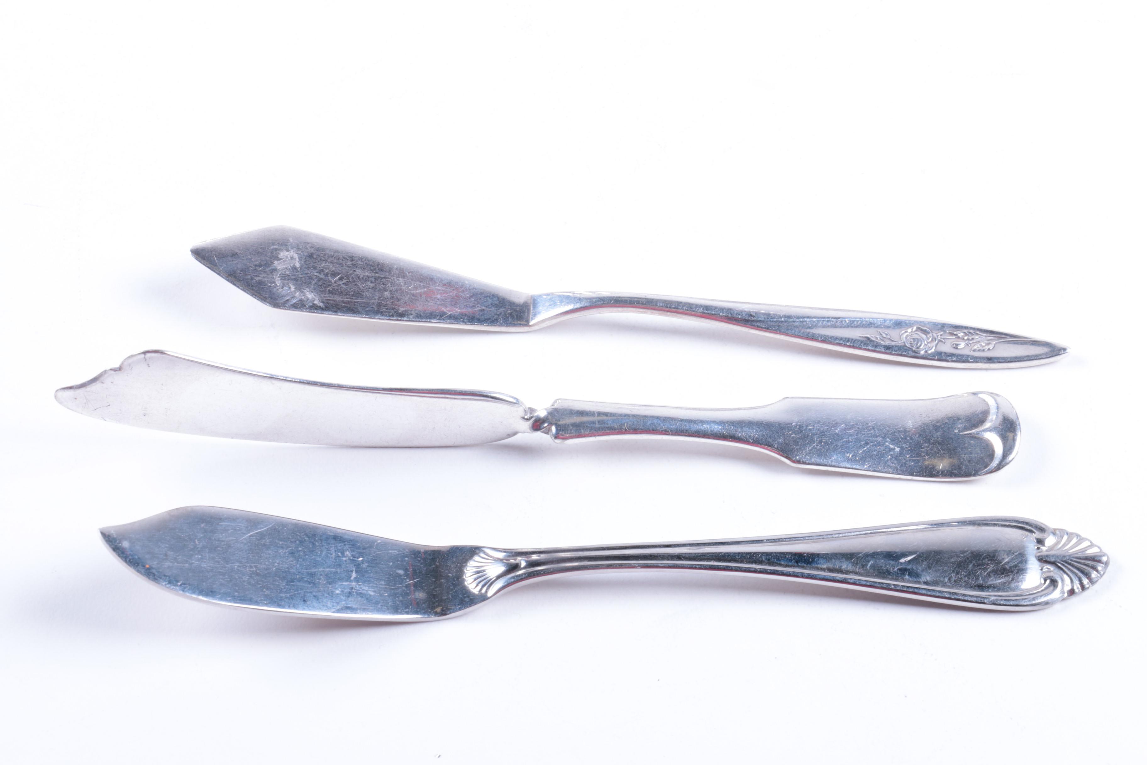 Wallace Meat Serving Platter and Other Silver Plate Tableware