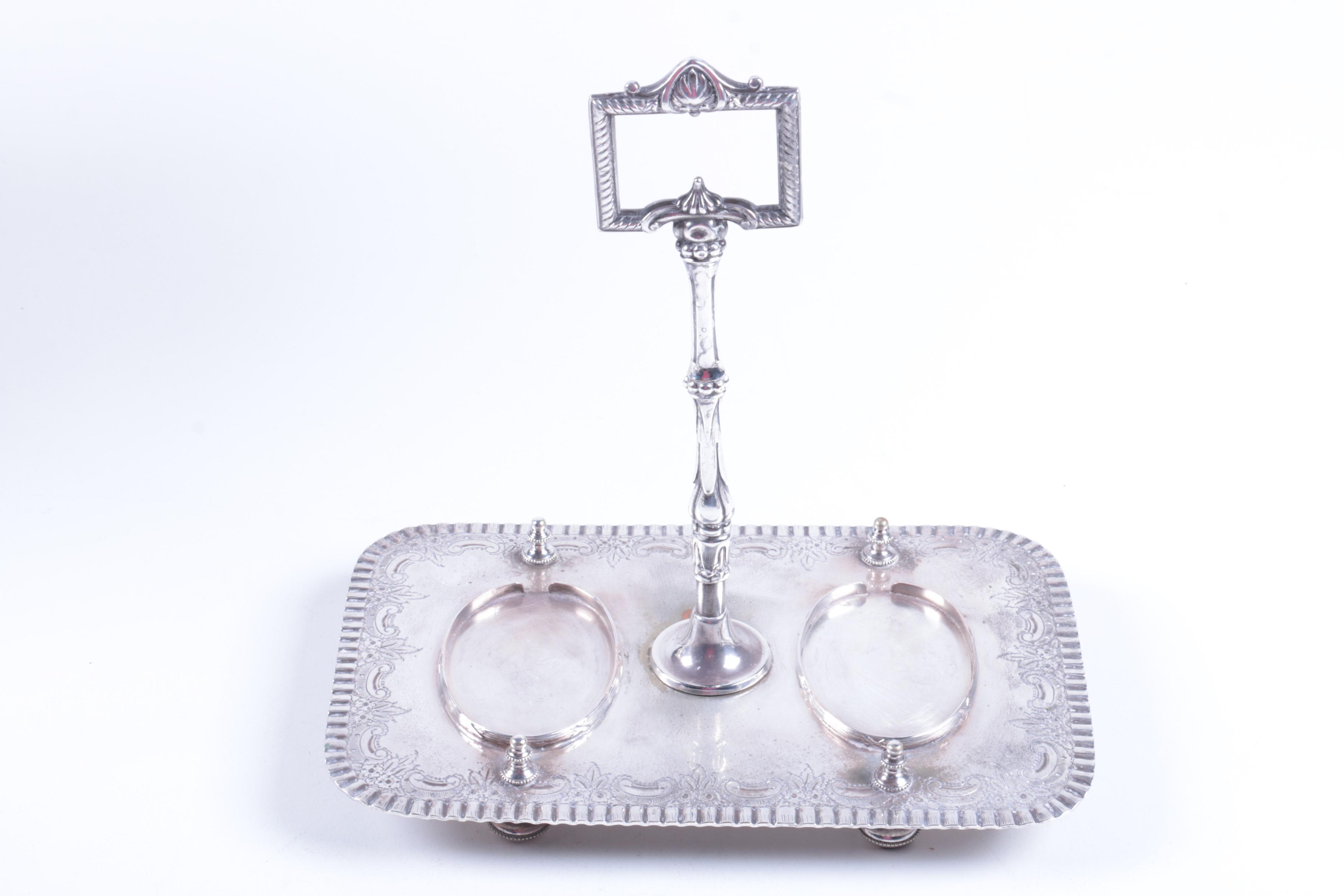 Wallace Meat Serving Platter and Other Silver Plate Tableware