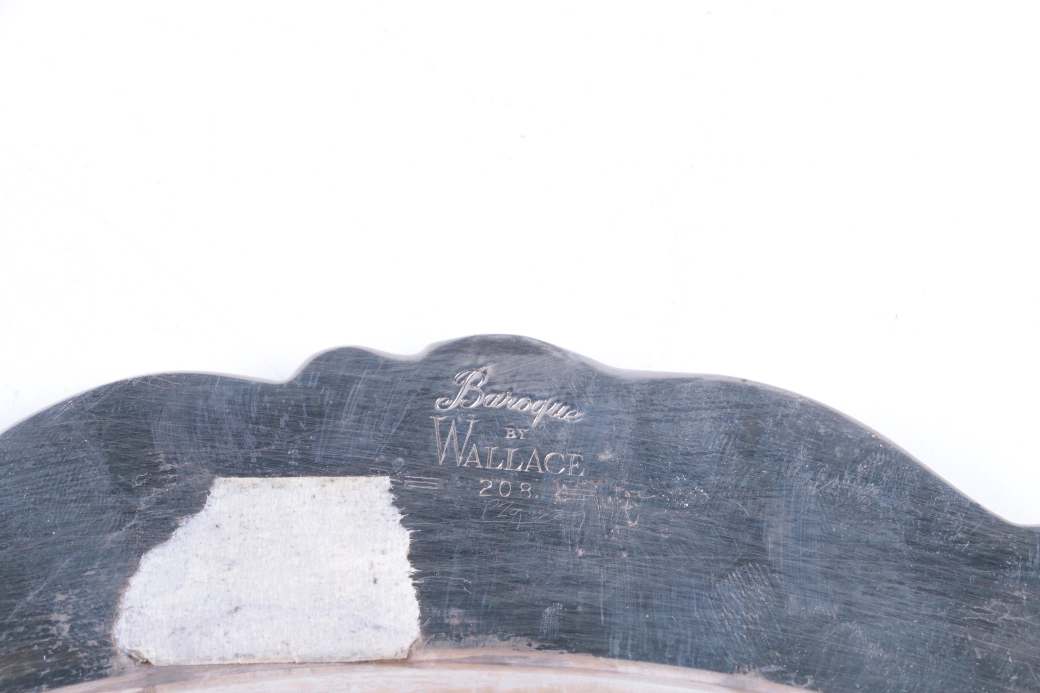 Wallace Meat Serving Platter and Other Silver Plate Tableware