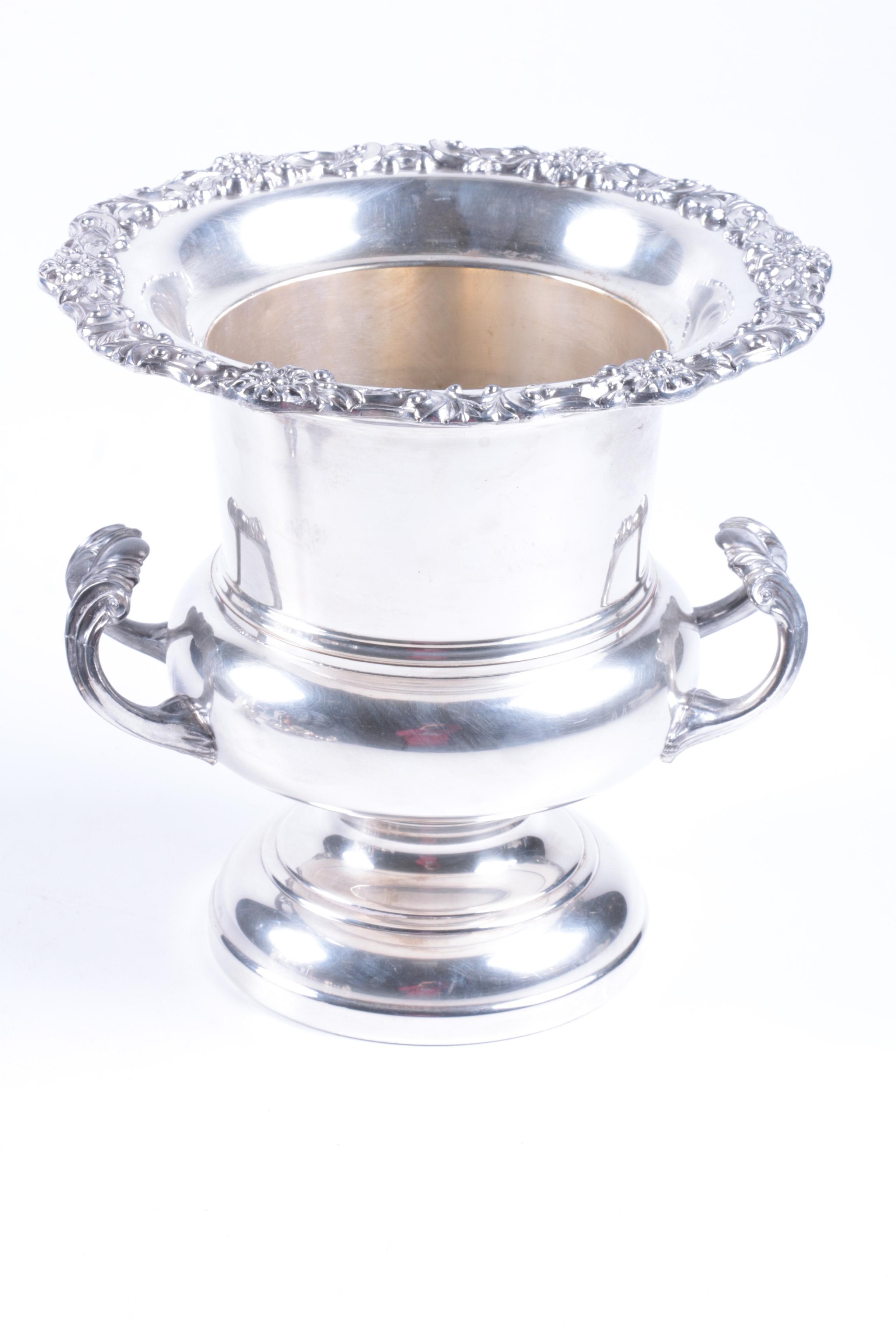 Wallace Meat Serving Platter and Other Silver Plate Tableware