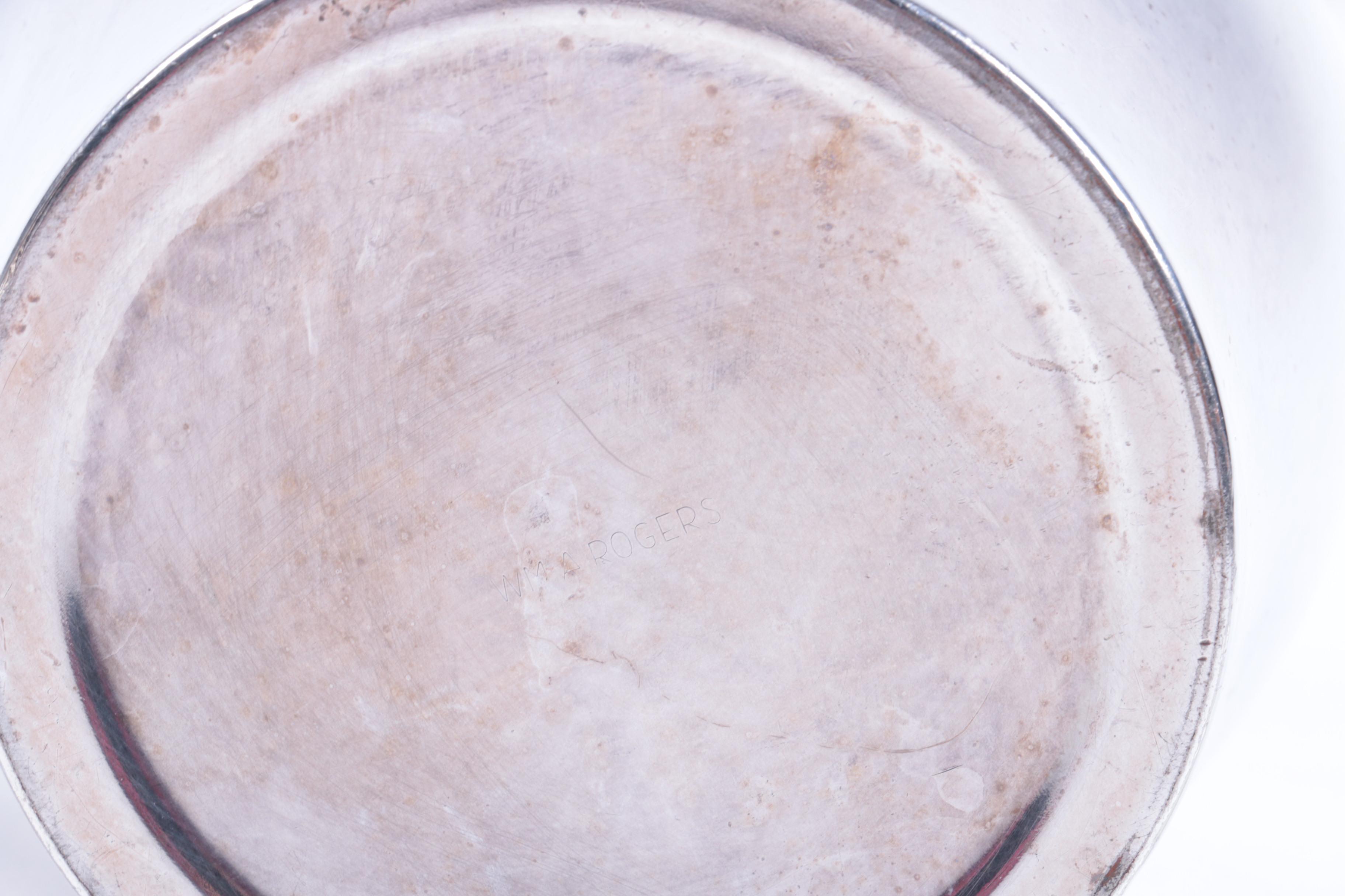 Wallace Meat Serving Platter and Other Silver Plate Tableware