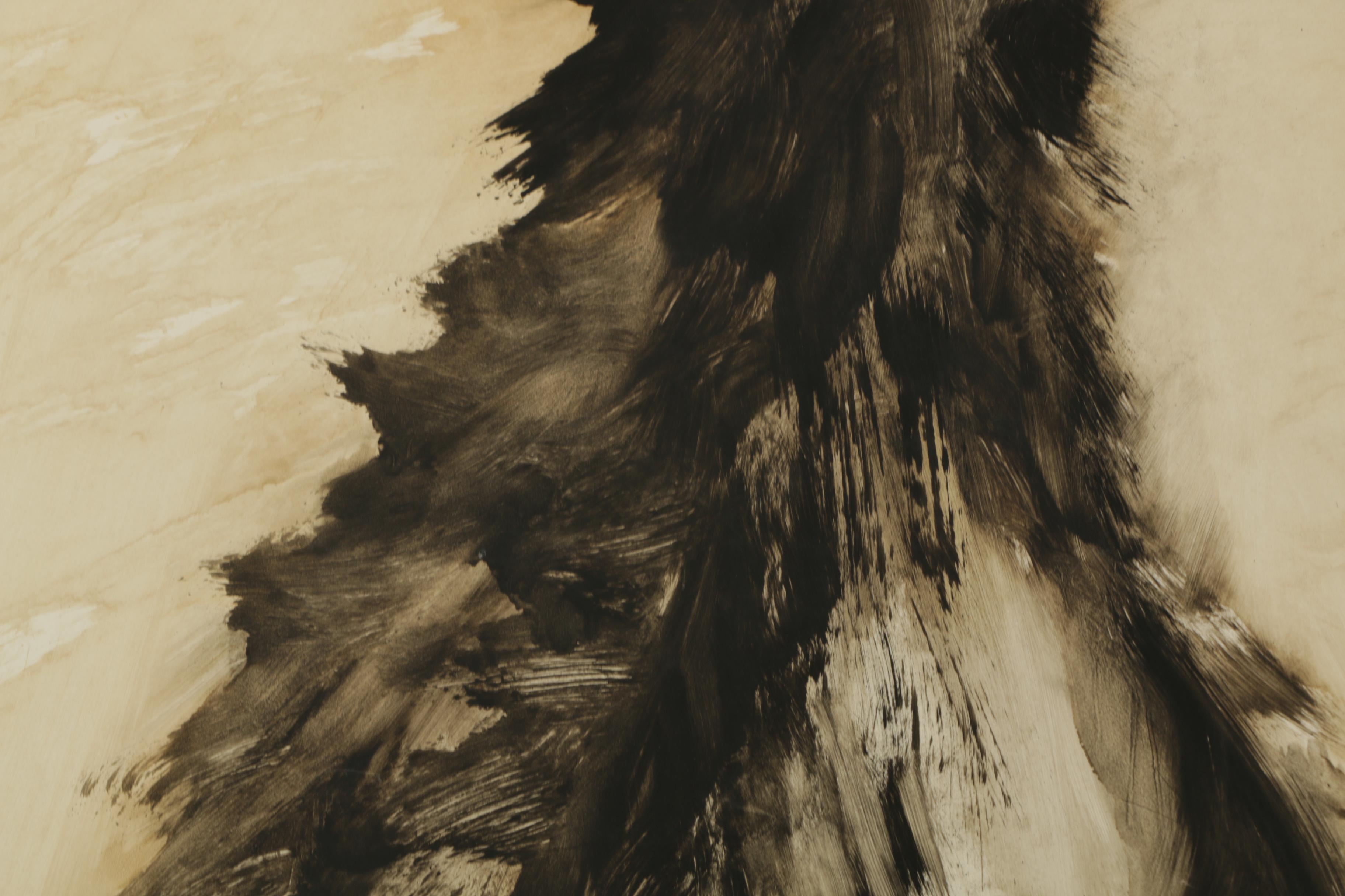 Miriam H. Beerman Gouache Painting of an Emu