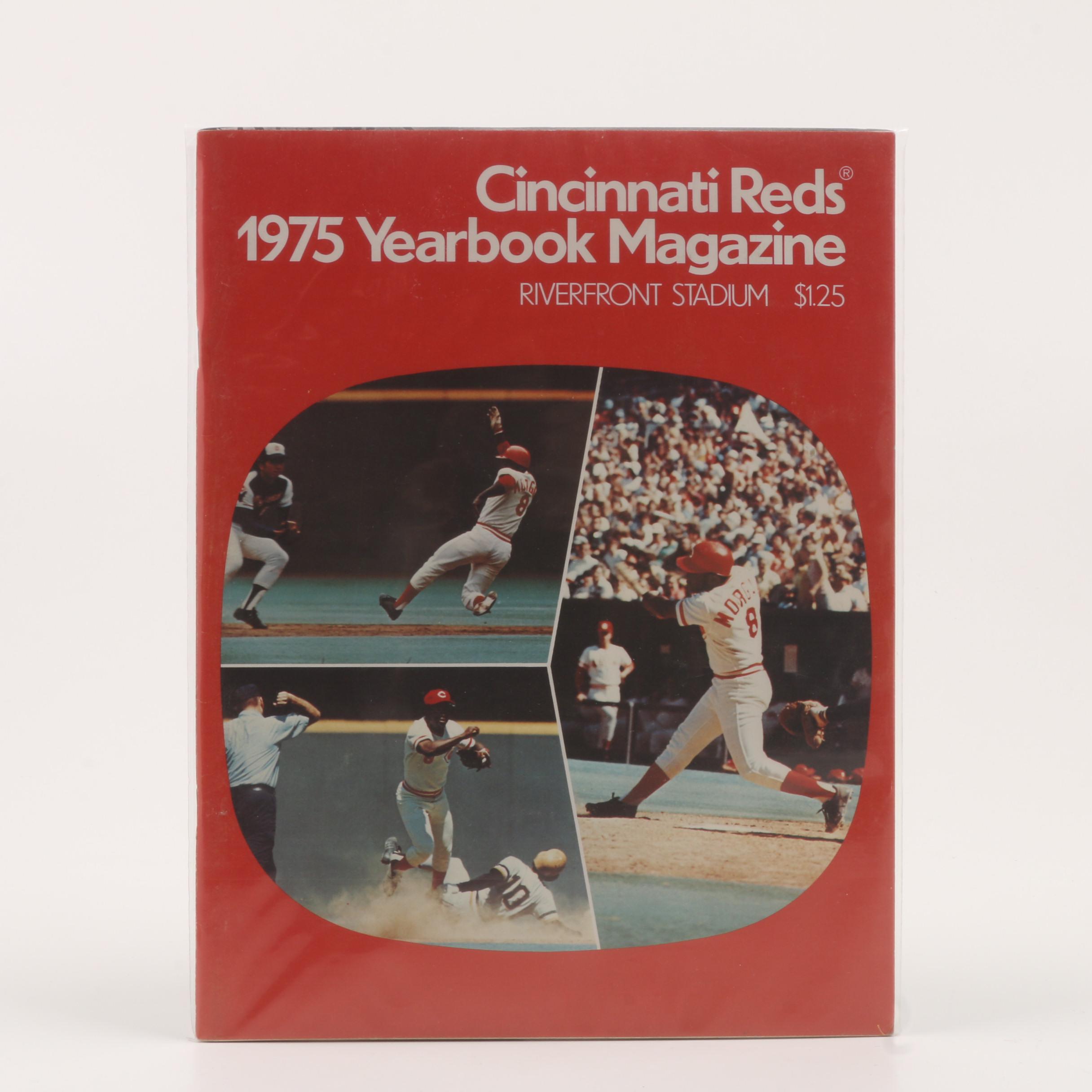Four Vintage Cincinnati Reds Yearbook Magazines