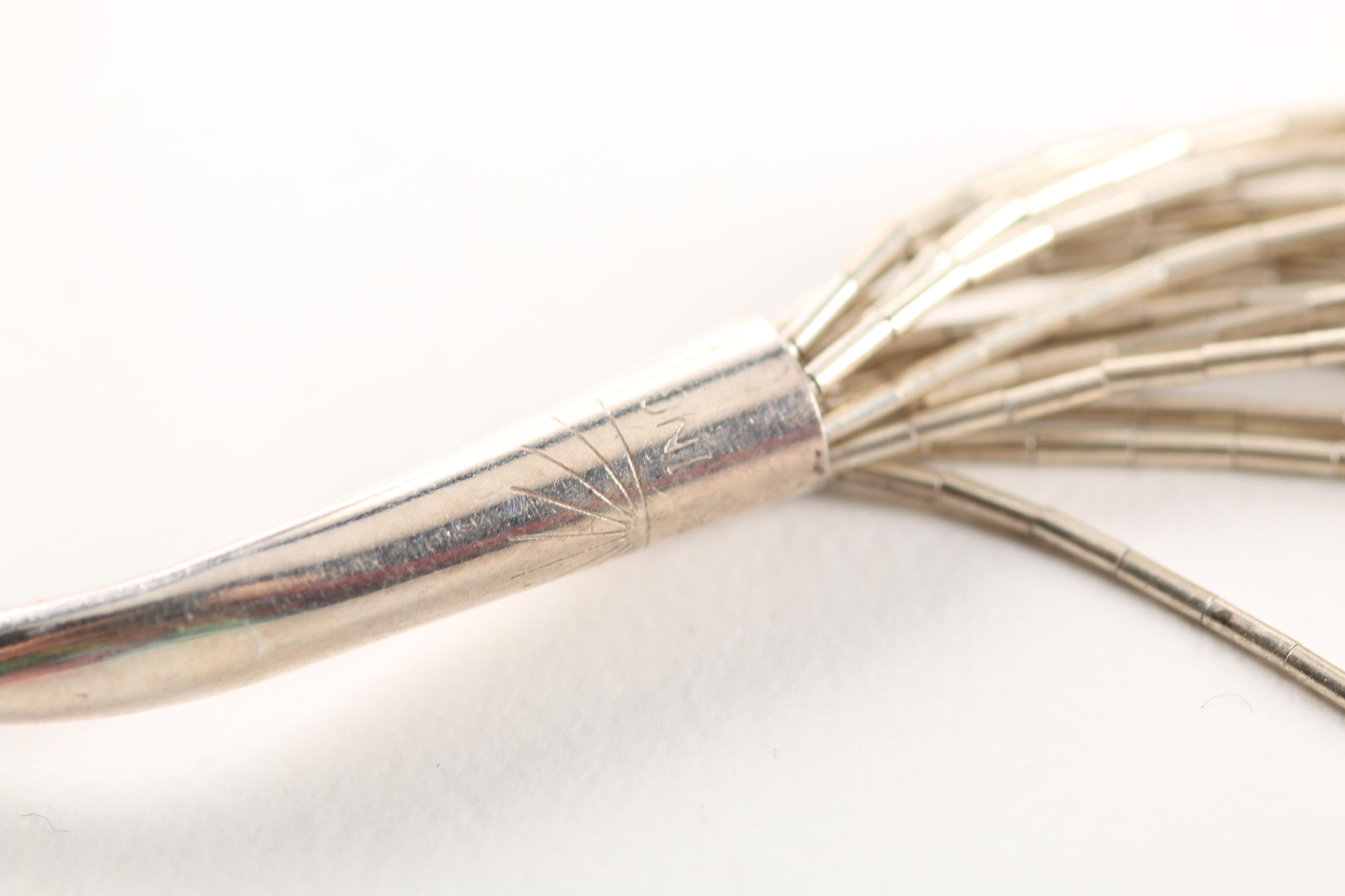 Native American Style Sterling Silver Rings With Liquid Sterling Silver Necklace