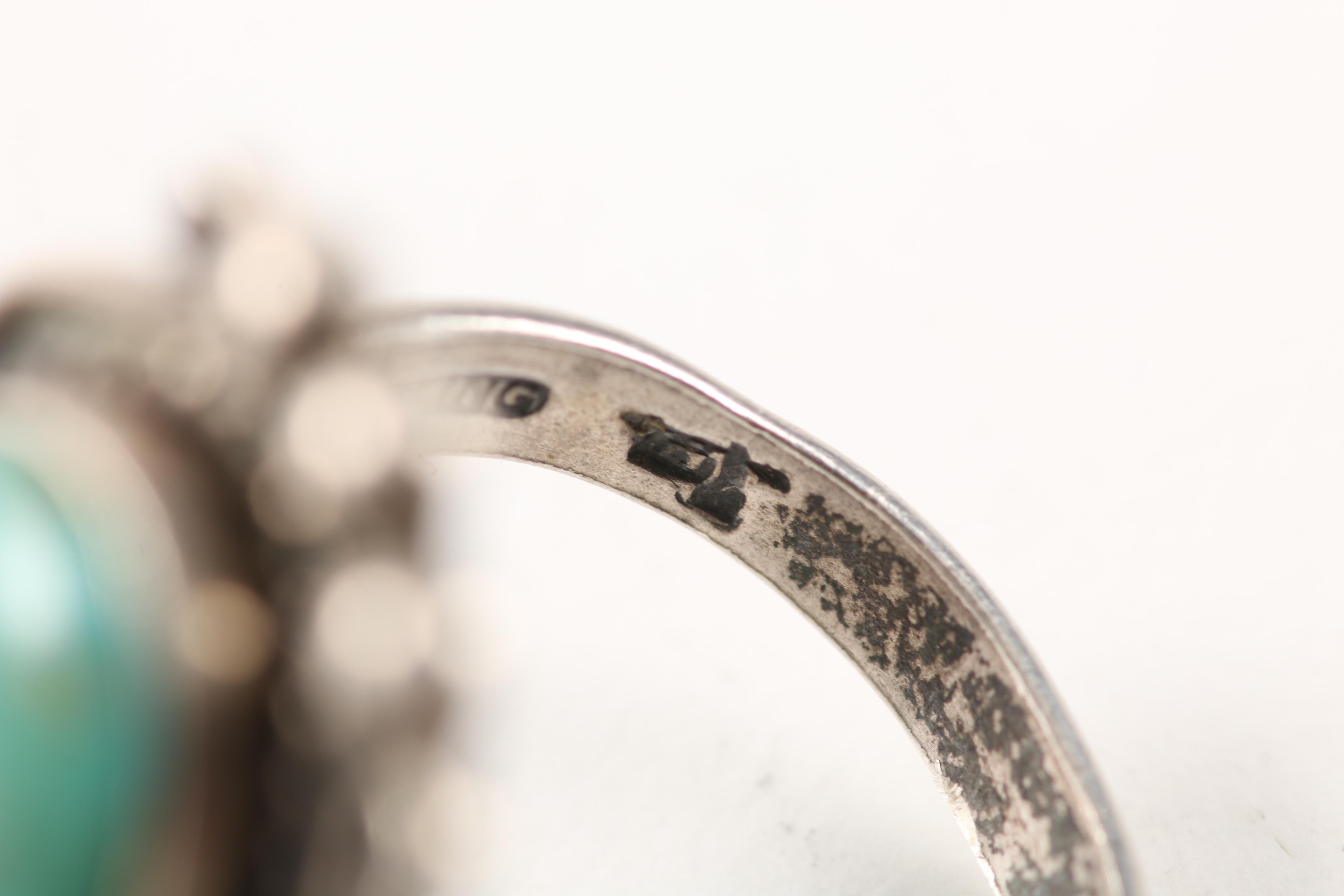 Native American Style Sterling Silver Rings With Liquid Sterling Silver Necklace