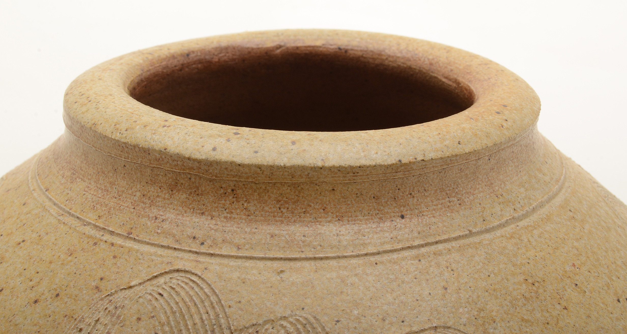 Large Stoneware Pottery Vase