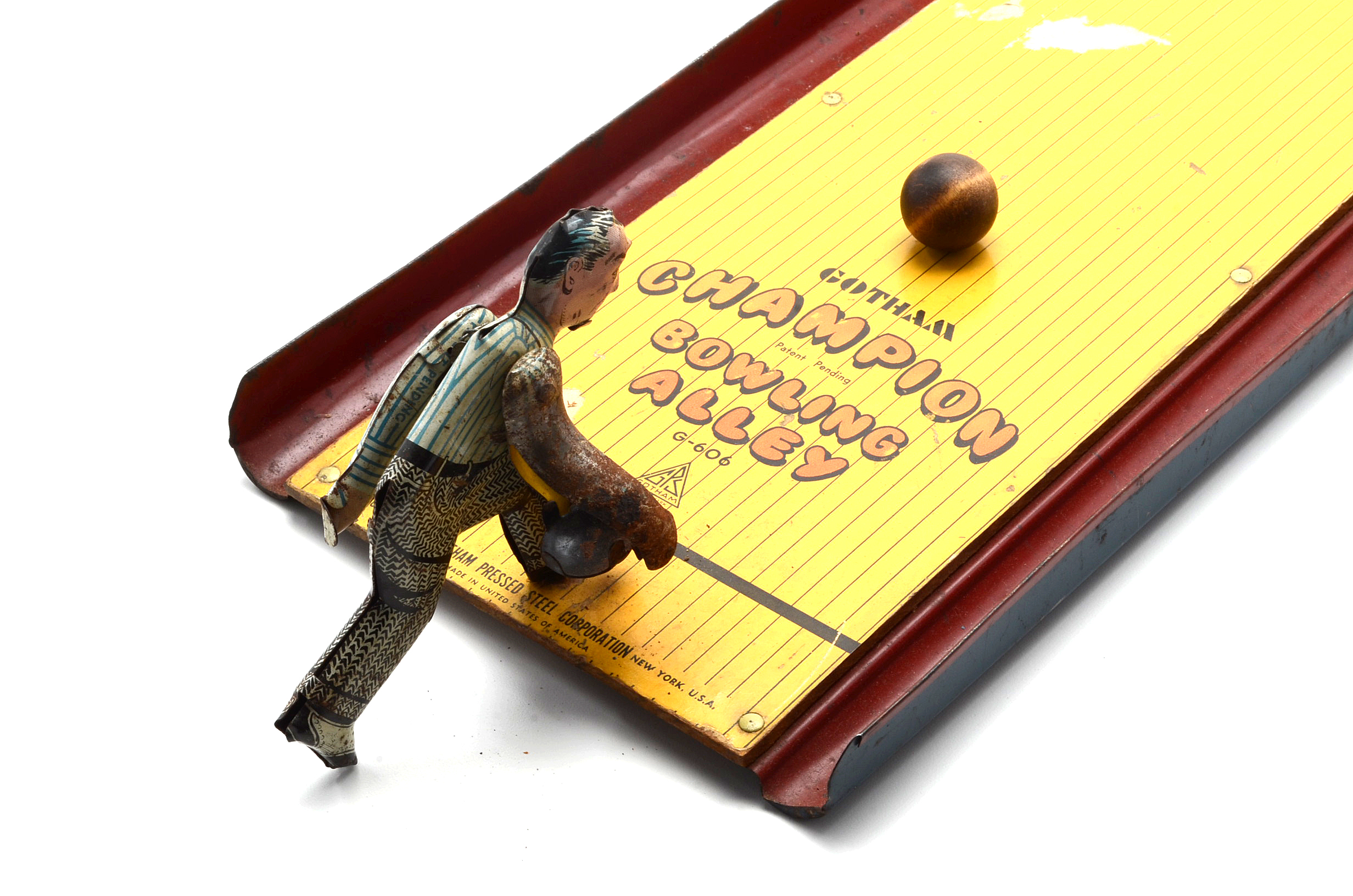 Vintage "Gotham" Champion Bowling Alley Table Top Game