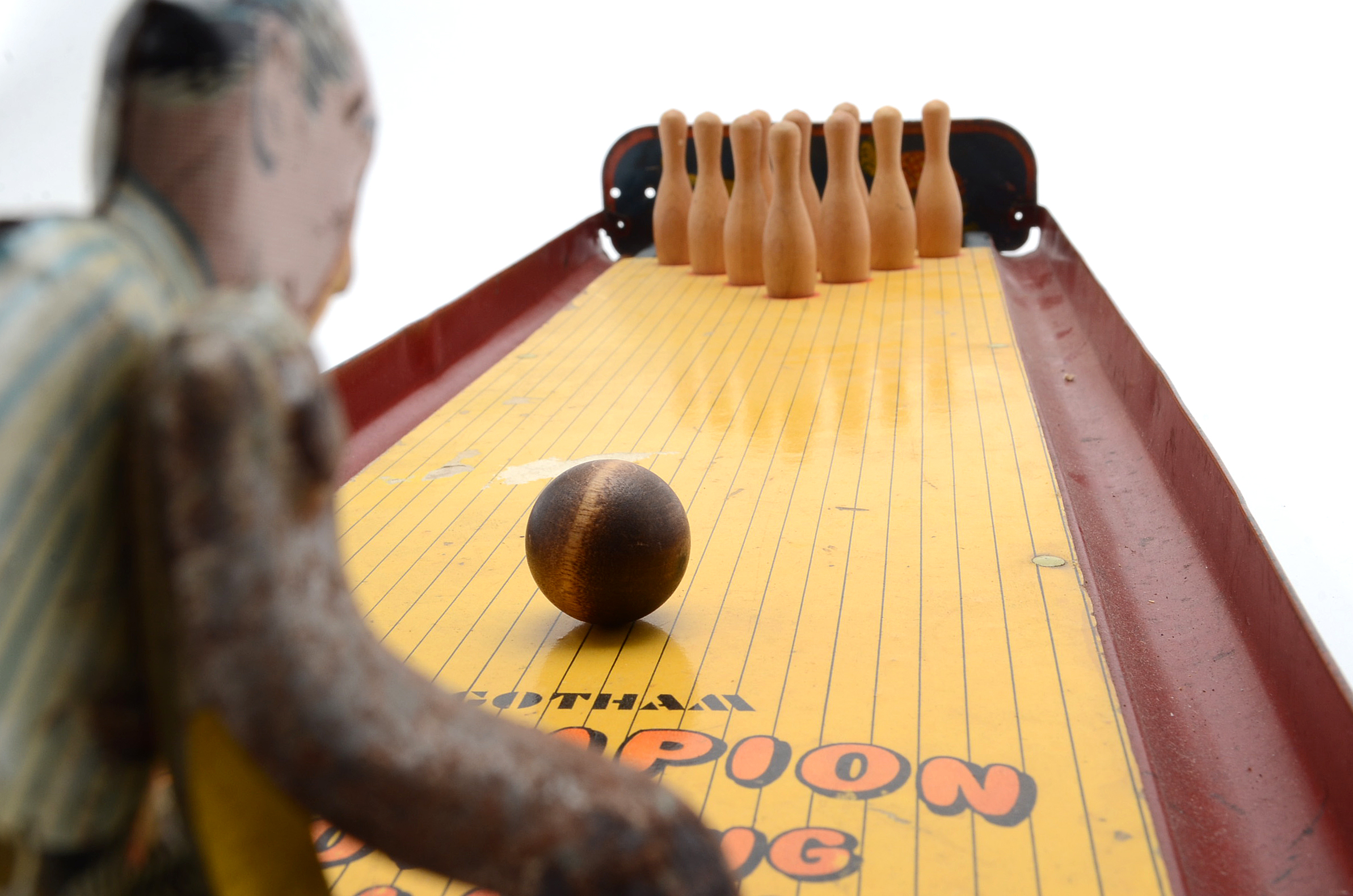 Vintage "Gotham" Champion Bowling Alley Table Top Game