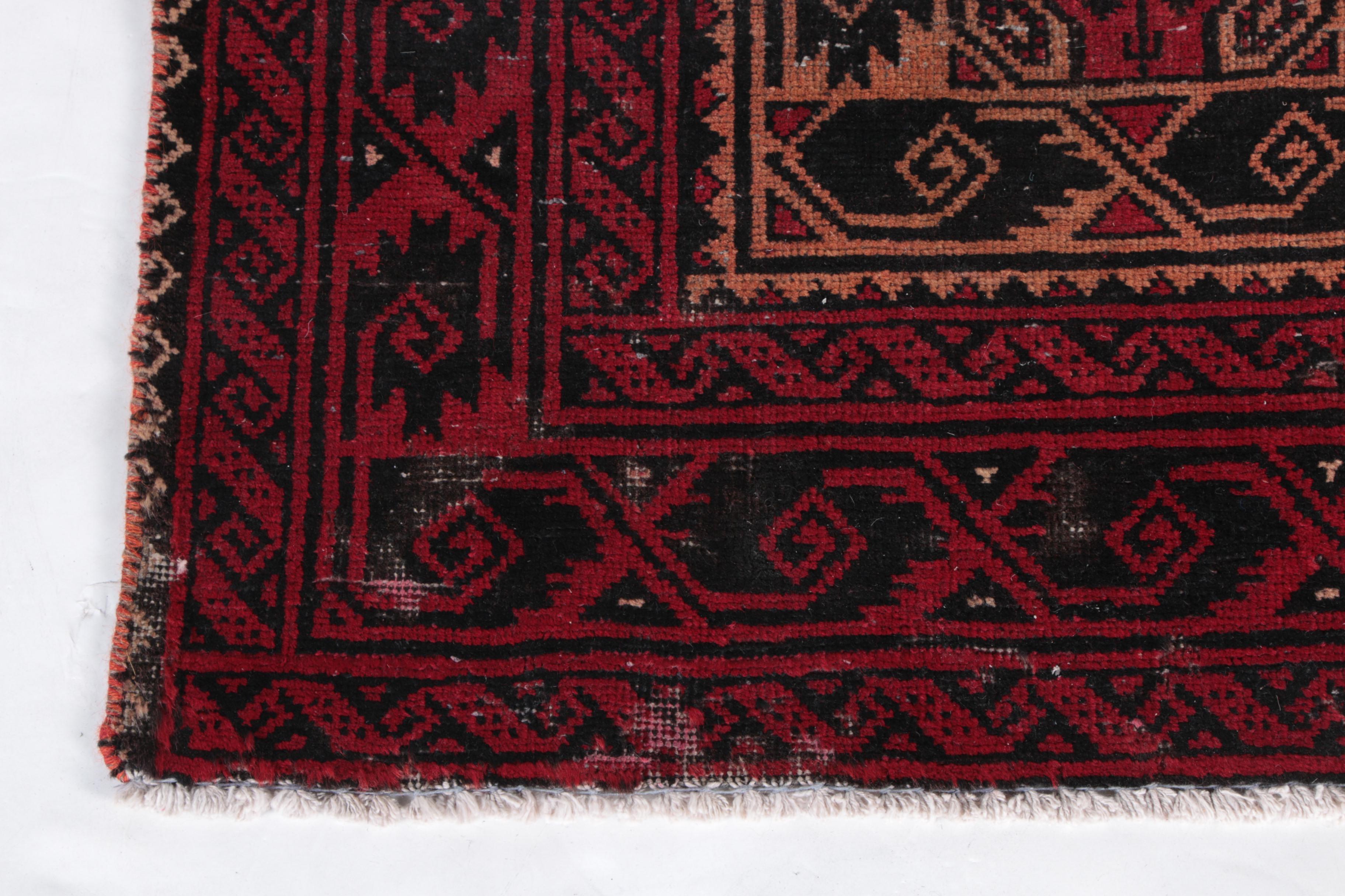 Hand-Knotted Baluch Area Rug