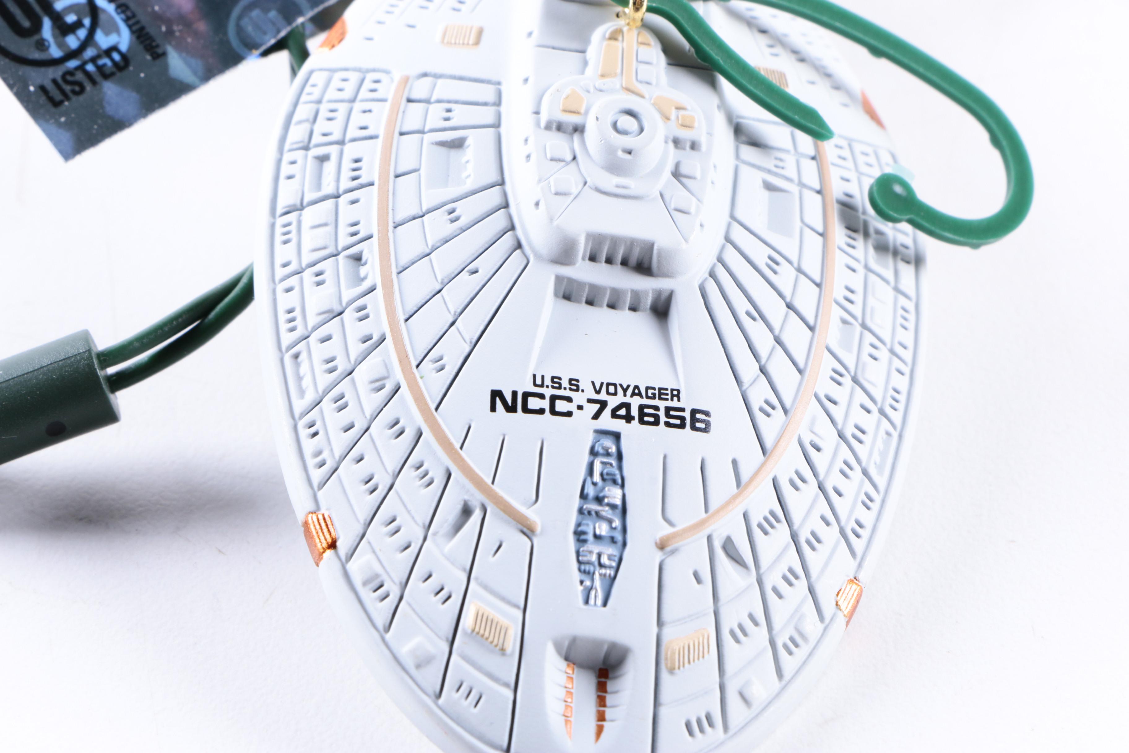 Hallmark Keepsake Star Trek Themed Christmas Tree Ornaments