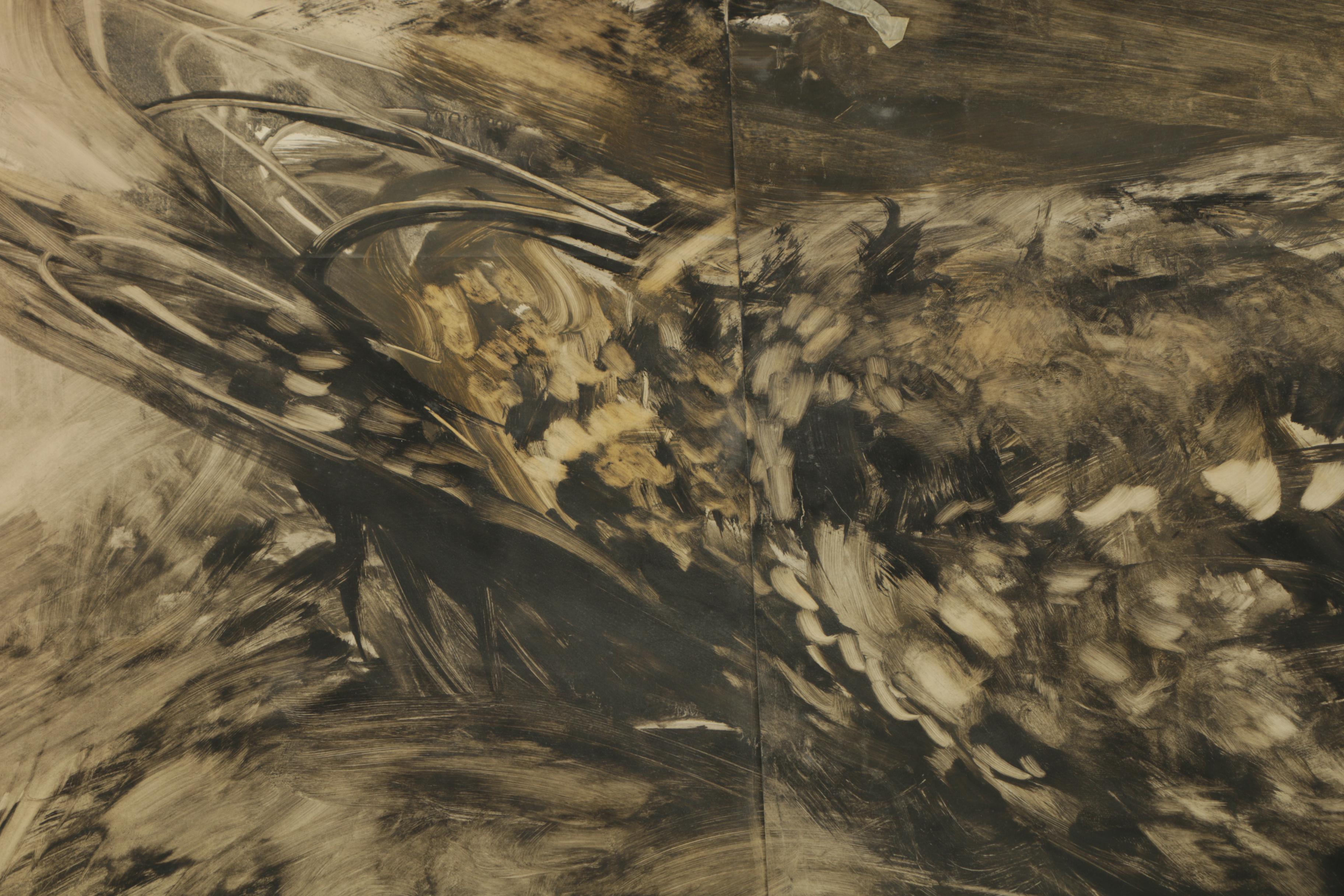 Miriam H. Beerman Gouache Painting of a Nesting Partridge