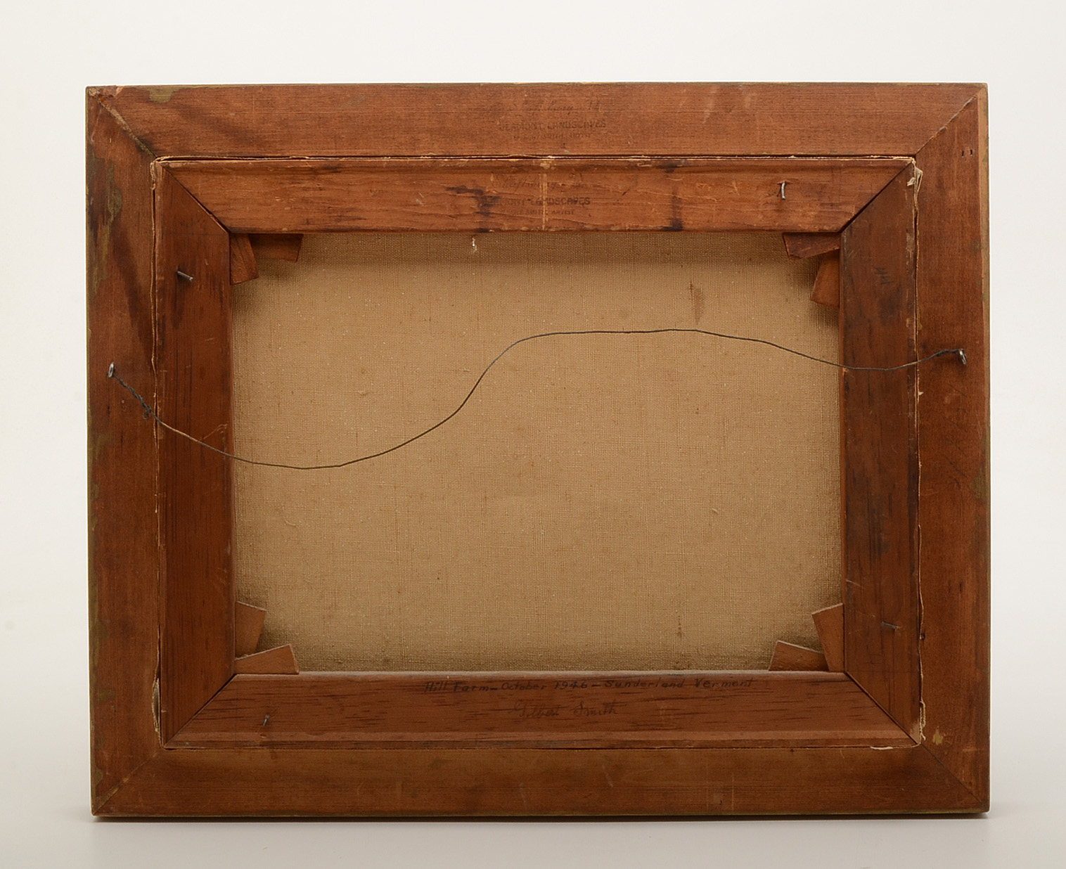 Gilbert Smith Oil Painting "Hill Farm October 1946"