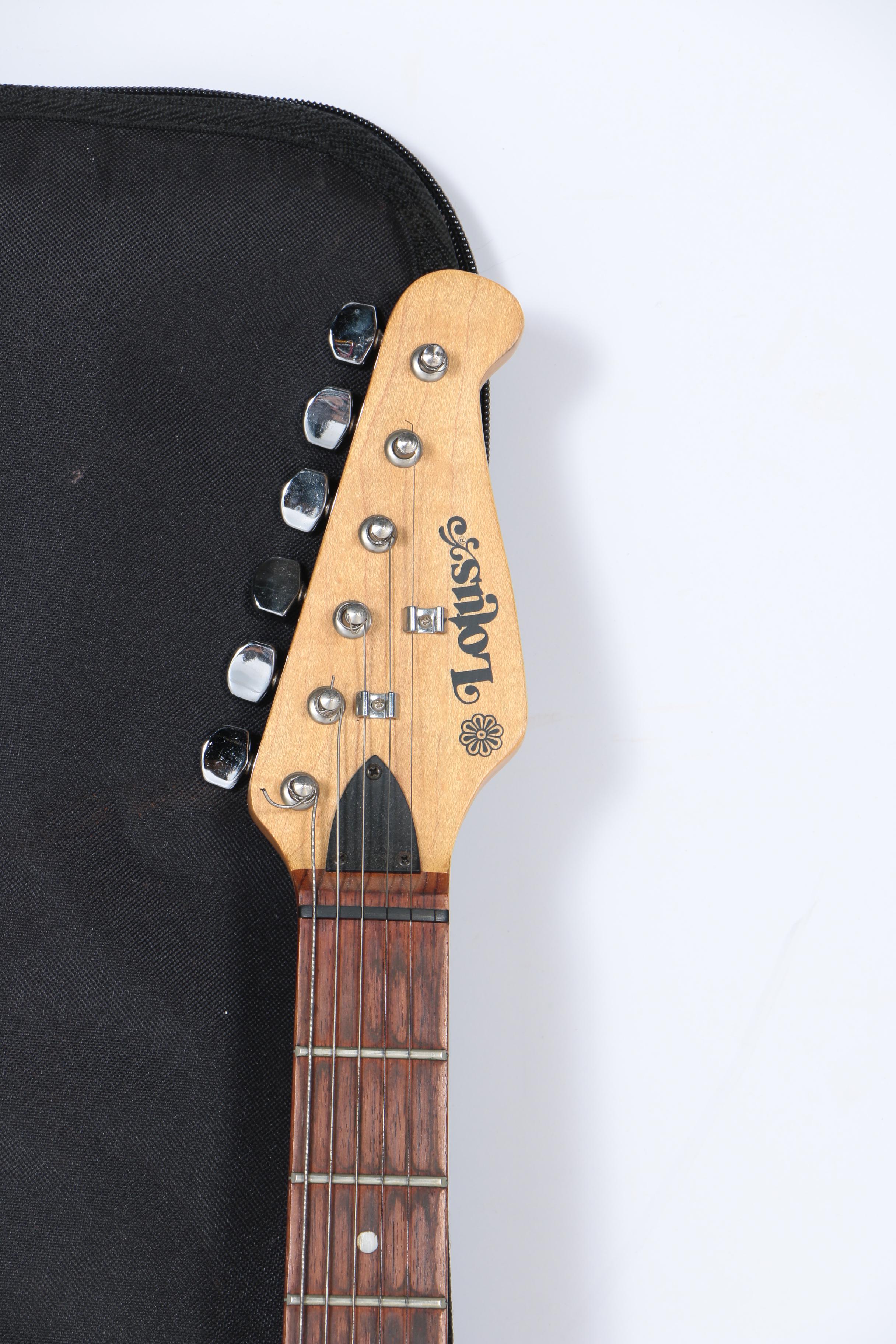 Lotus Strat Style Electric Guitar and Case