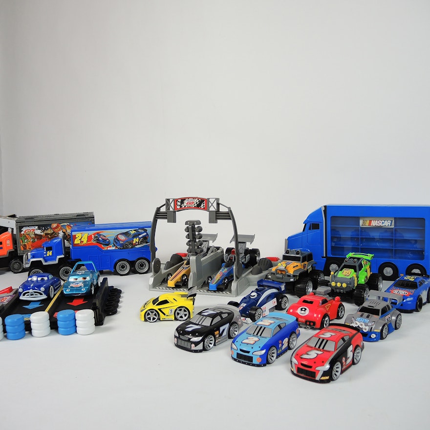 NASCAR and Fisher-Price "Shake N' Go!" Toy Race Car Collection