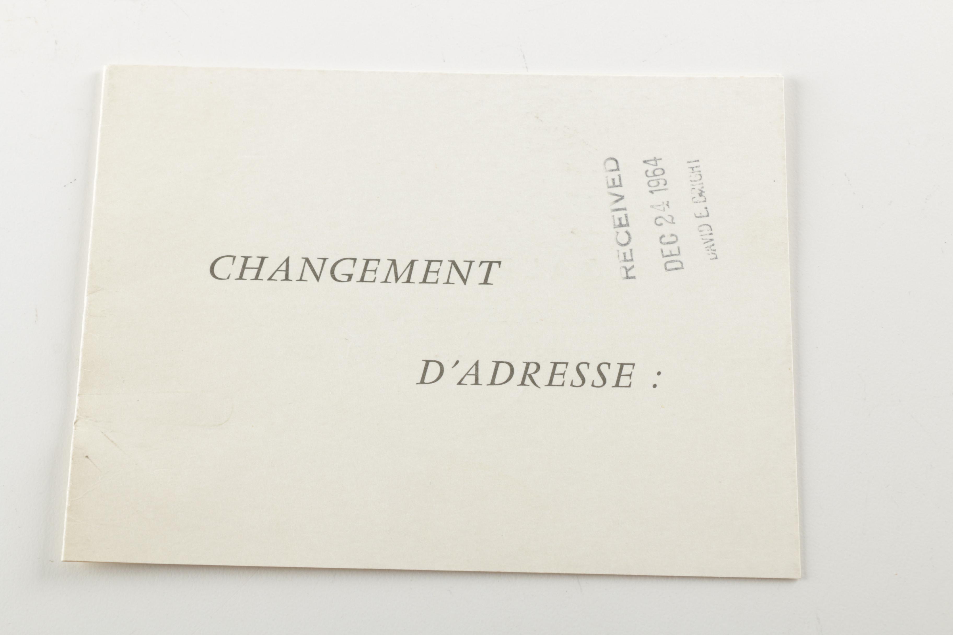 1964 Galerie Ariel "15 Peintres de Ma Génération" Book and Exhibition Invitation