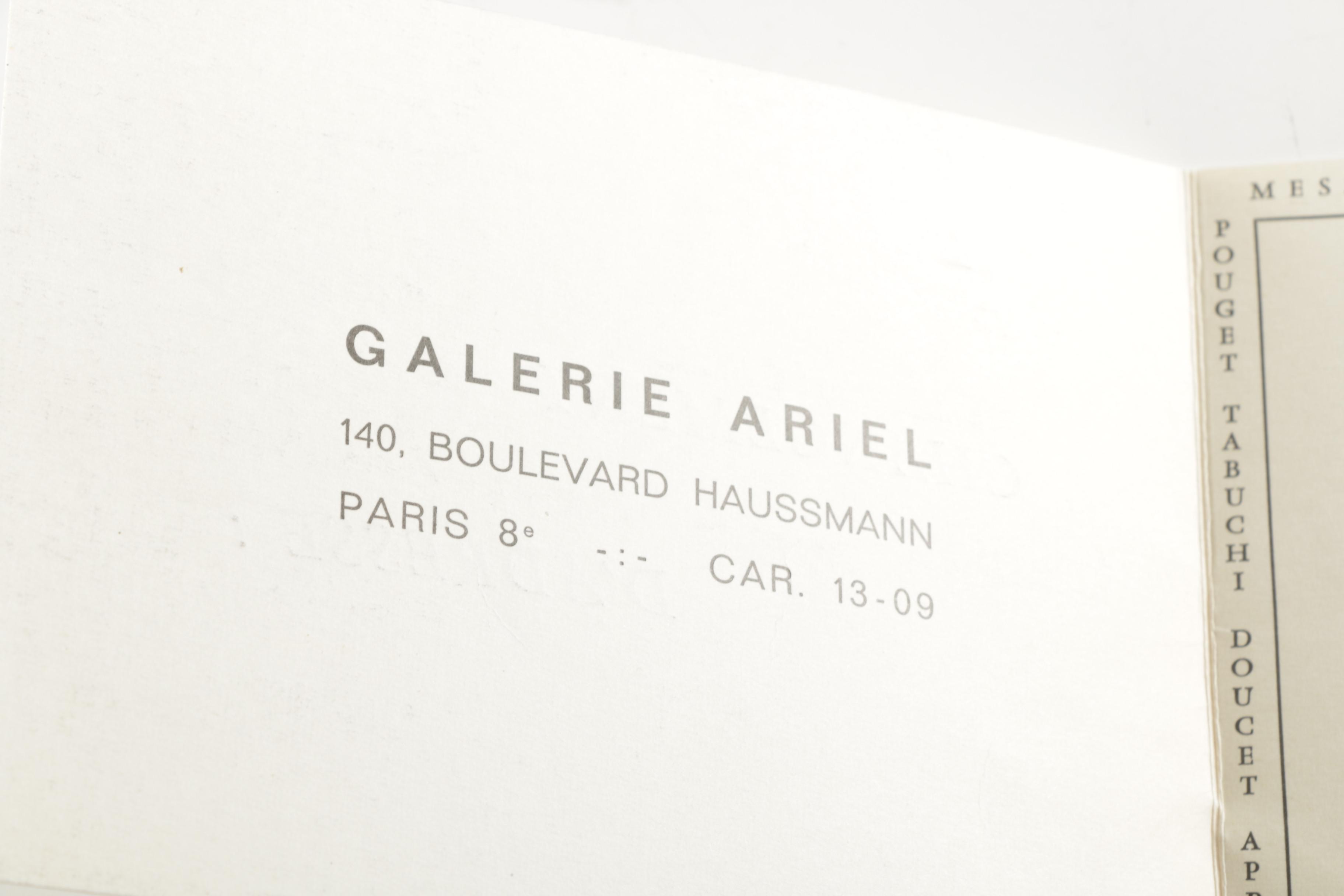 1964 Galerie Ariel "15 Peintres de Ma Génération" Book and Exhibition Invitation