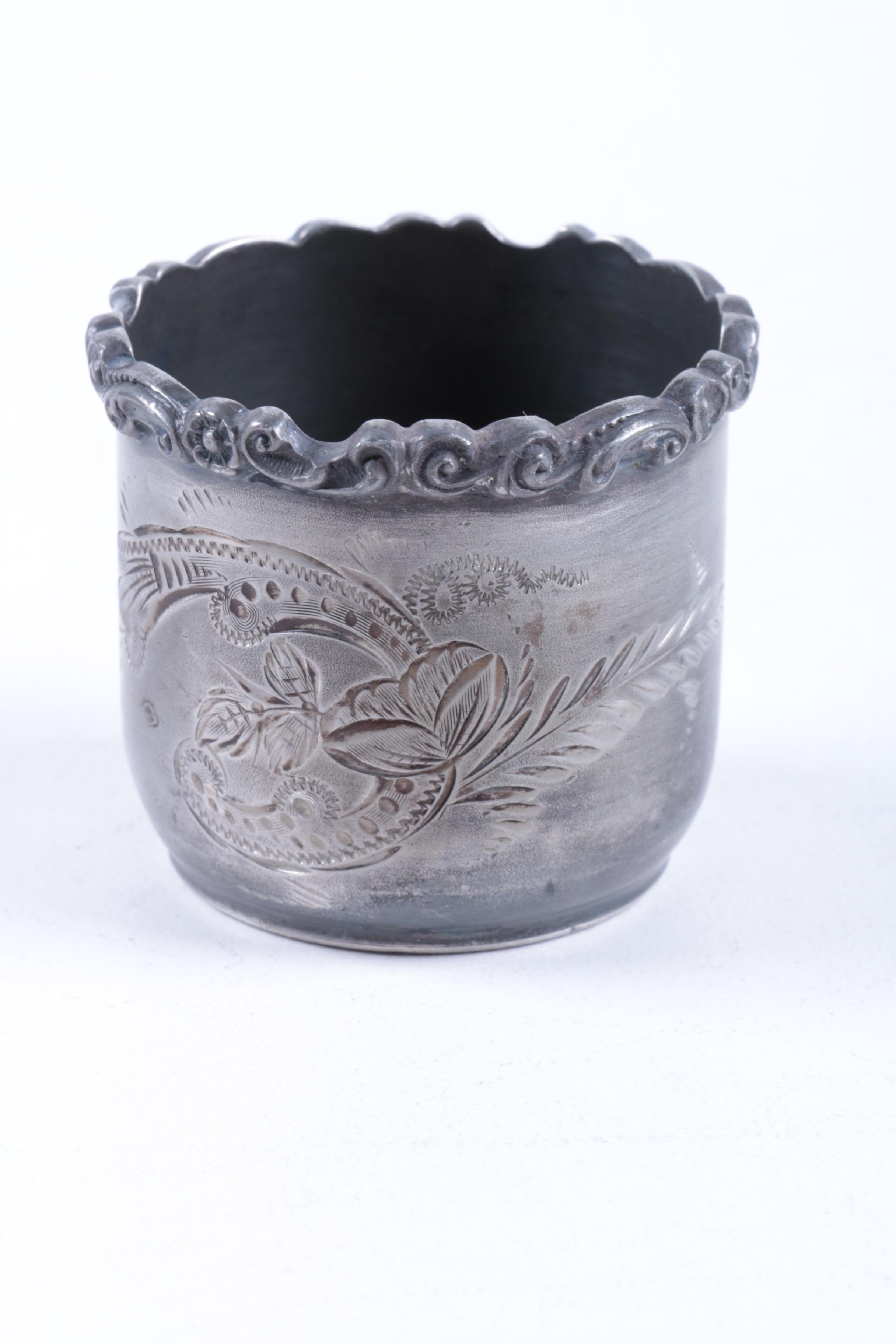 Forbes Silver Co. Silver Plate Candlestick and Wilcox Covered Dish