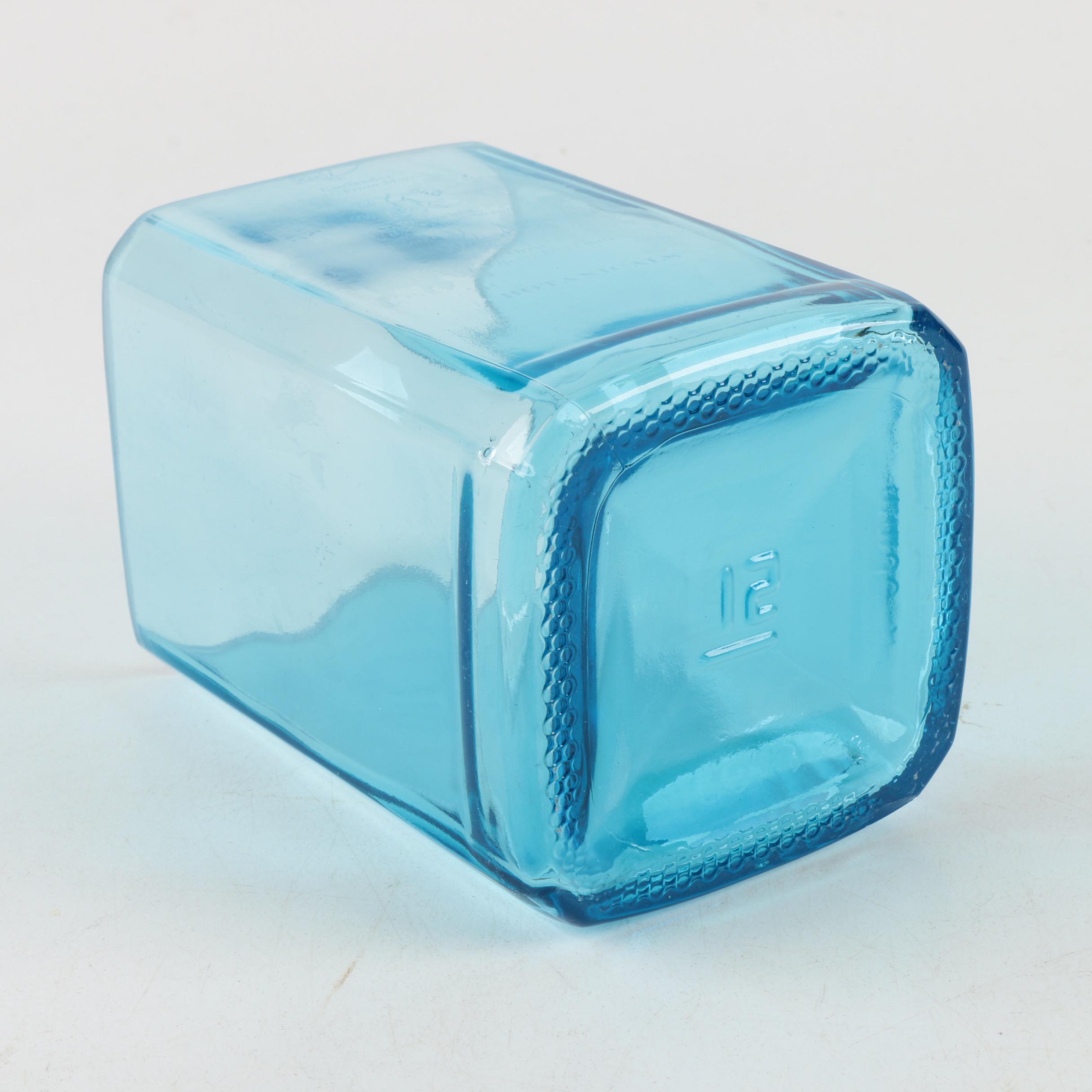 Decorative Blue Glass Cups