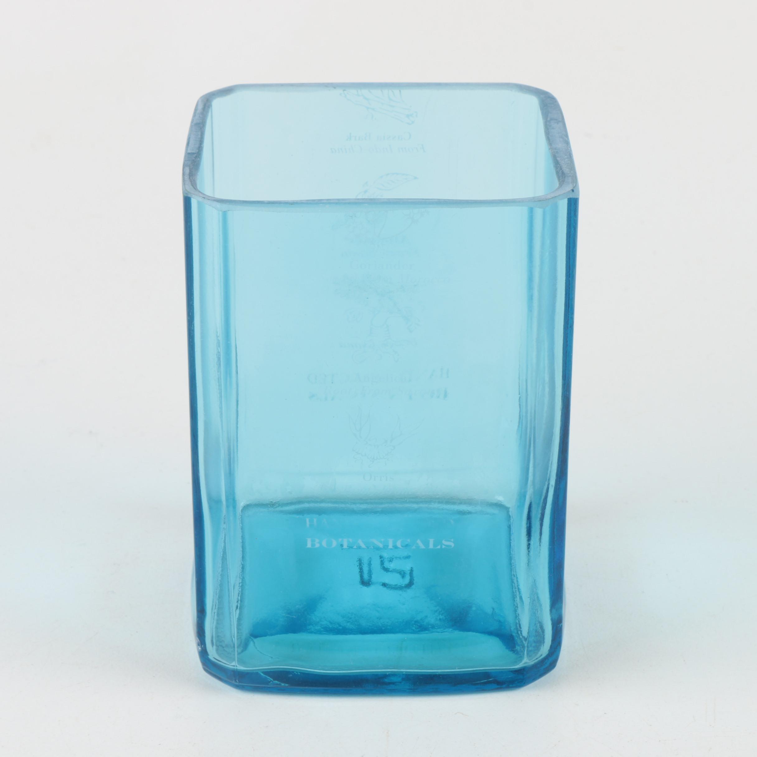 Decorative Blue Glass Cups