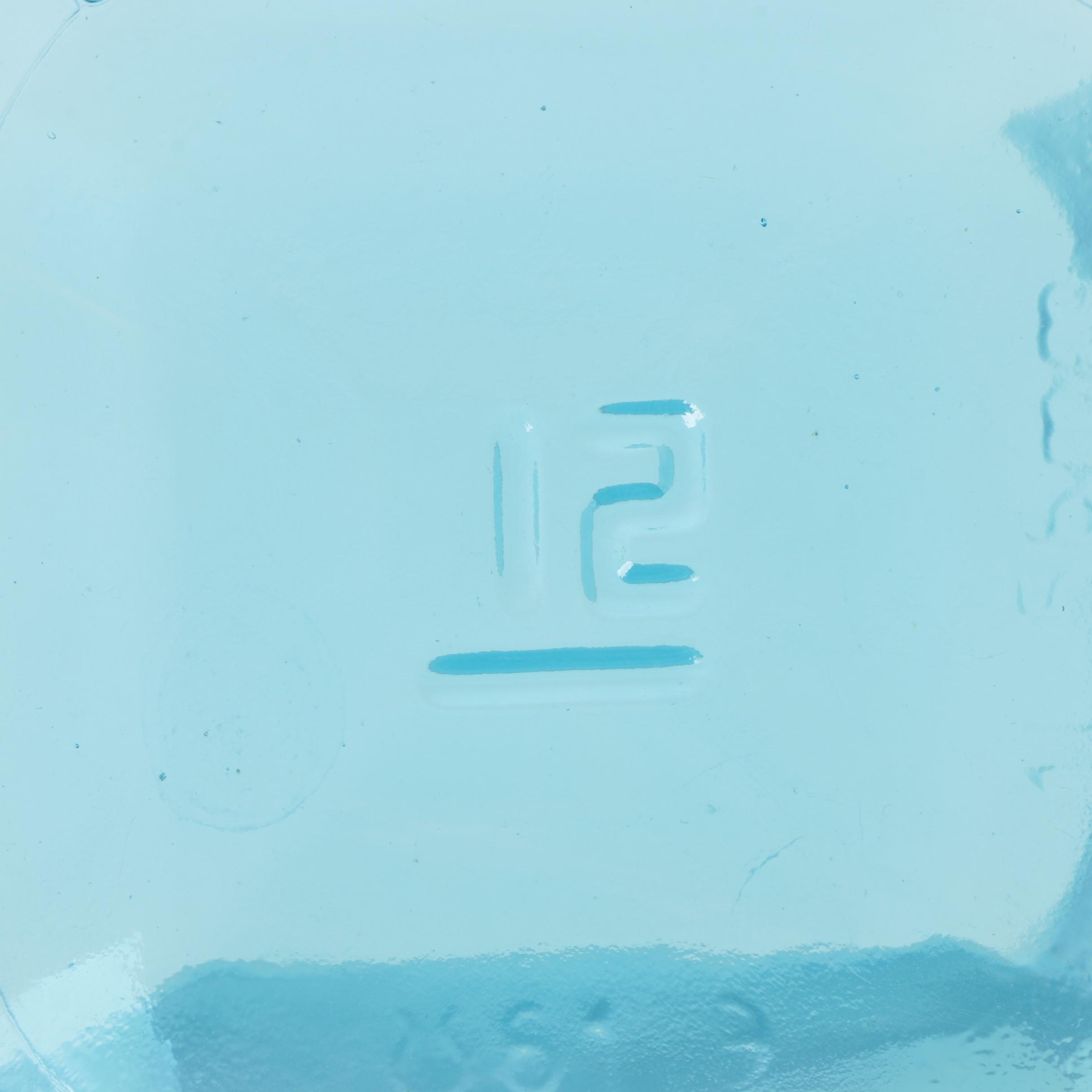 Decorative Blue Glass Cups