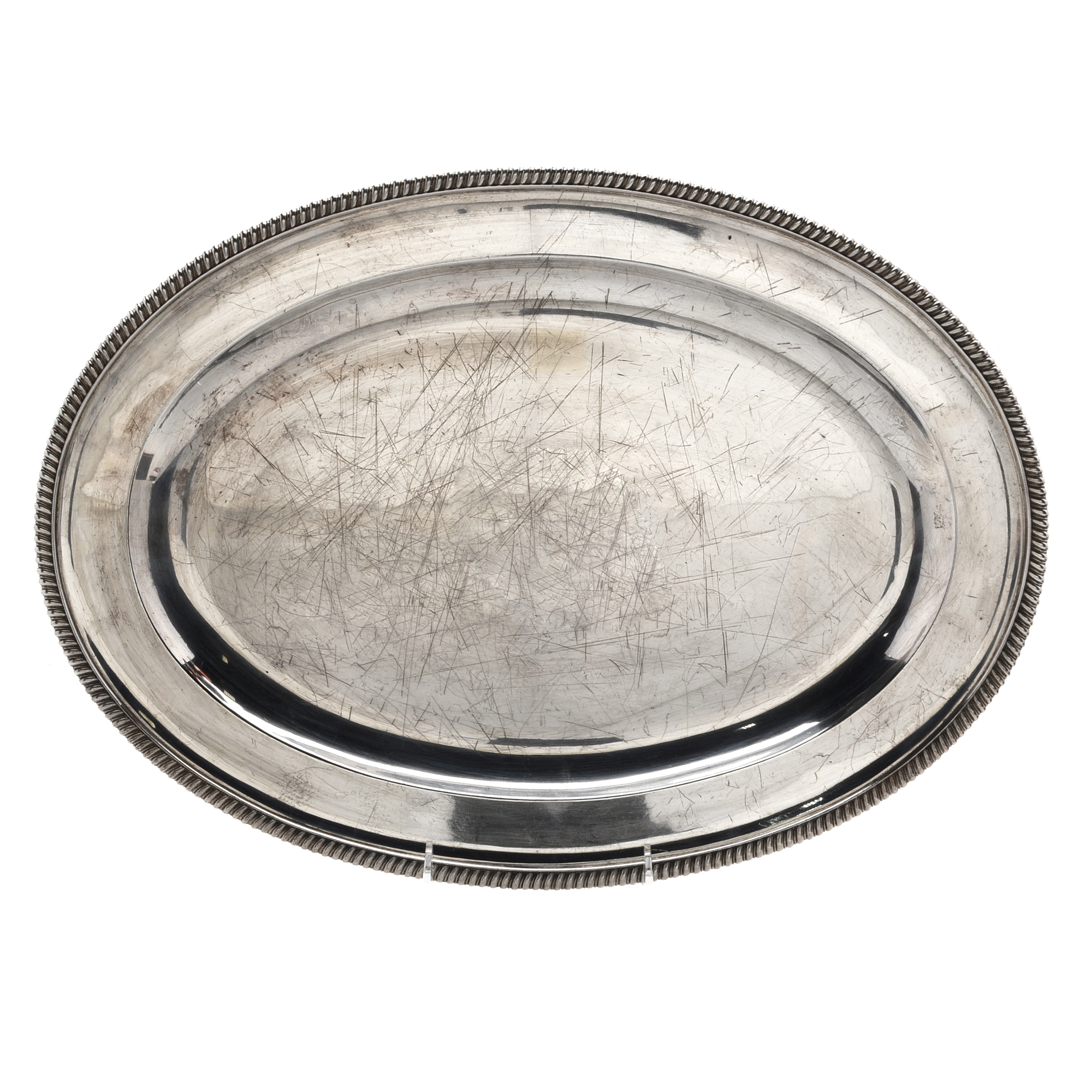 20th Century London Hallmarked Sterling Silver Oval Platter