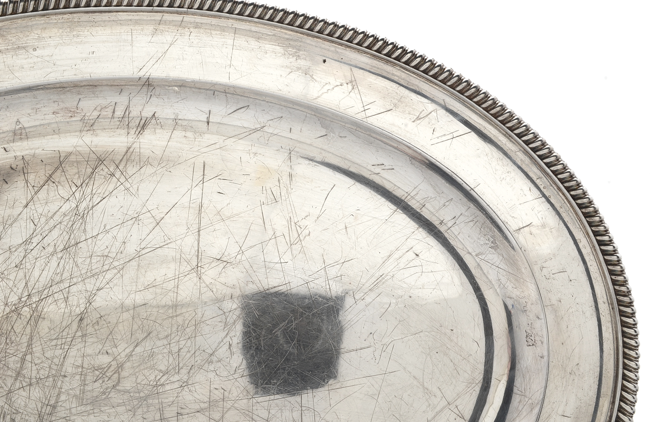 20th Century London Hallmarked Sterling Silver Oval Platter