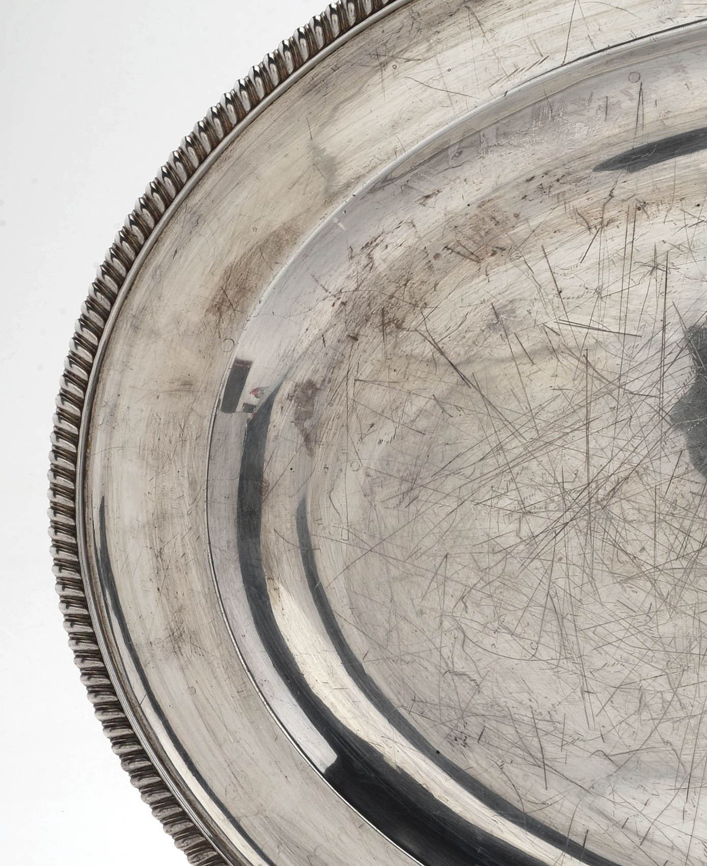 20th Century London Hallmarked Sterling Silver Oval Platter