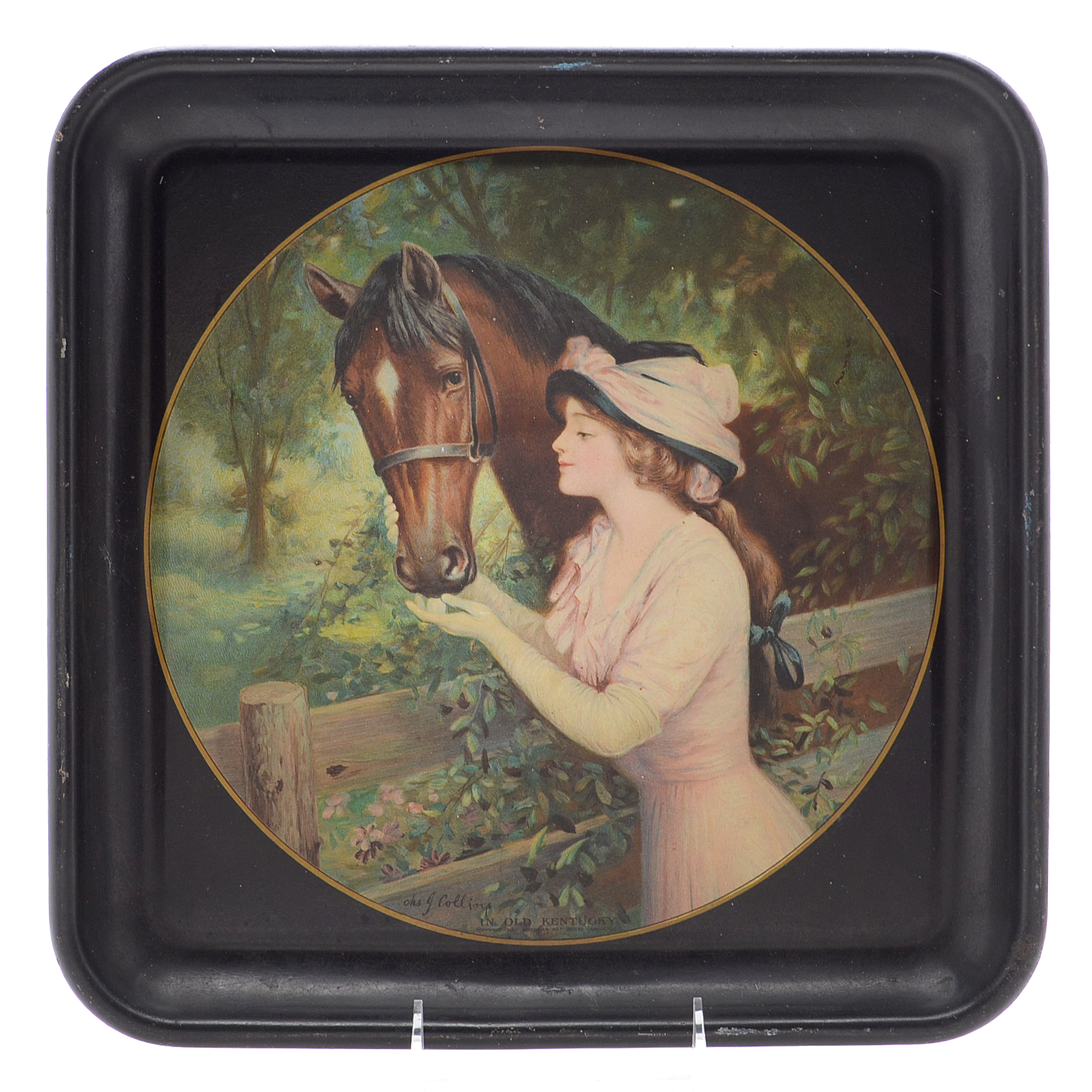 1912 "In Old Kentucky" Tin Tray