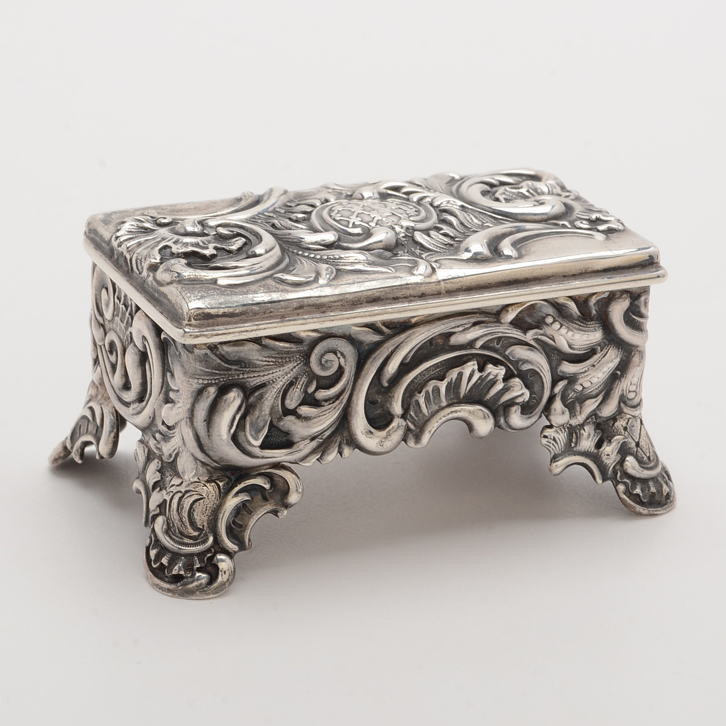 Shreve, Crump & Low Sterling Silver Divided Dish and French Salt Cellar