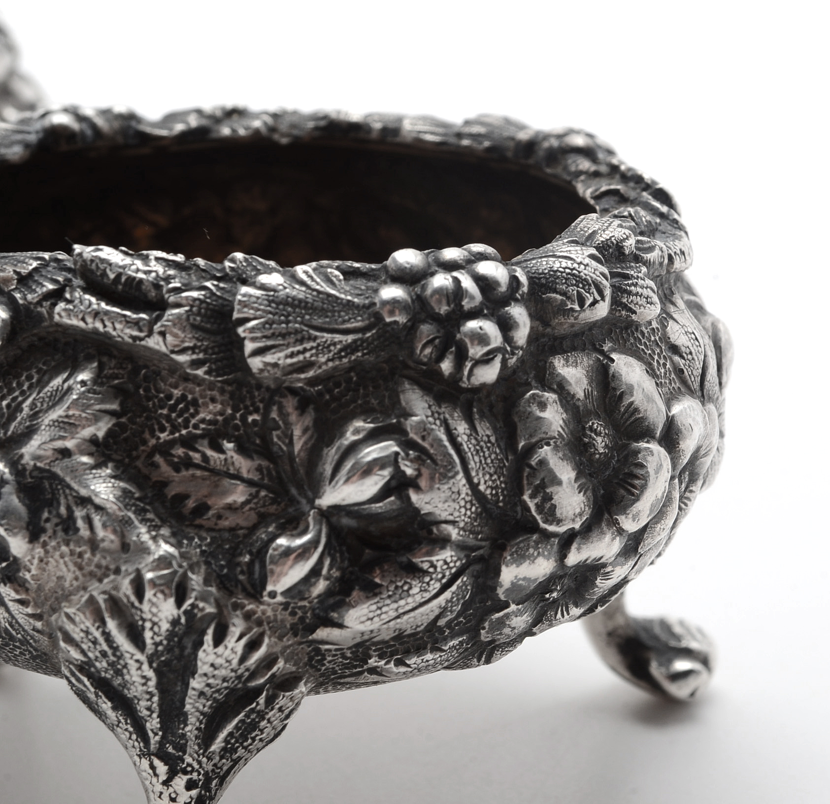 Warner Repoussé Sterling Silver Salt Cellars