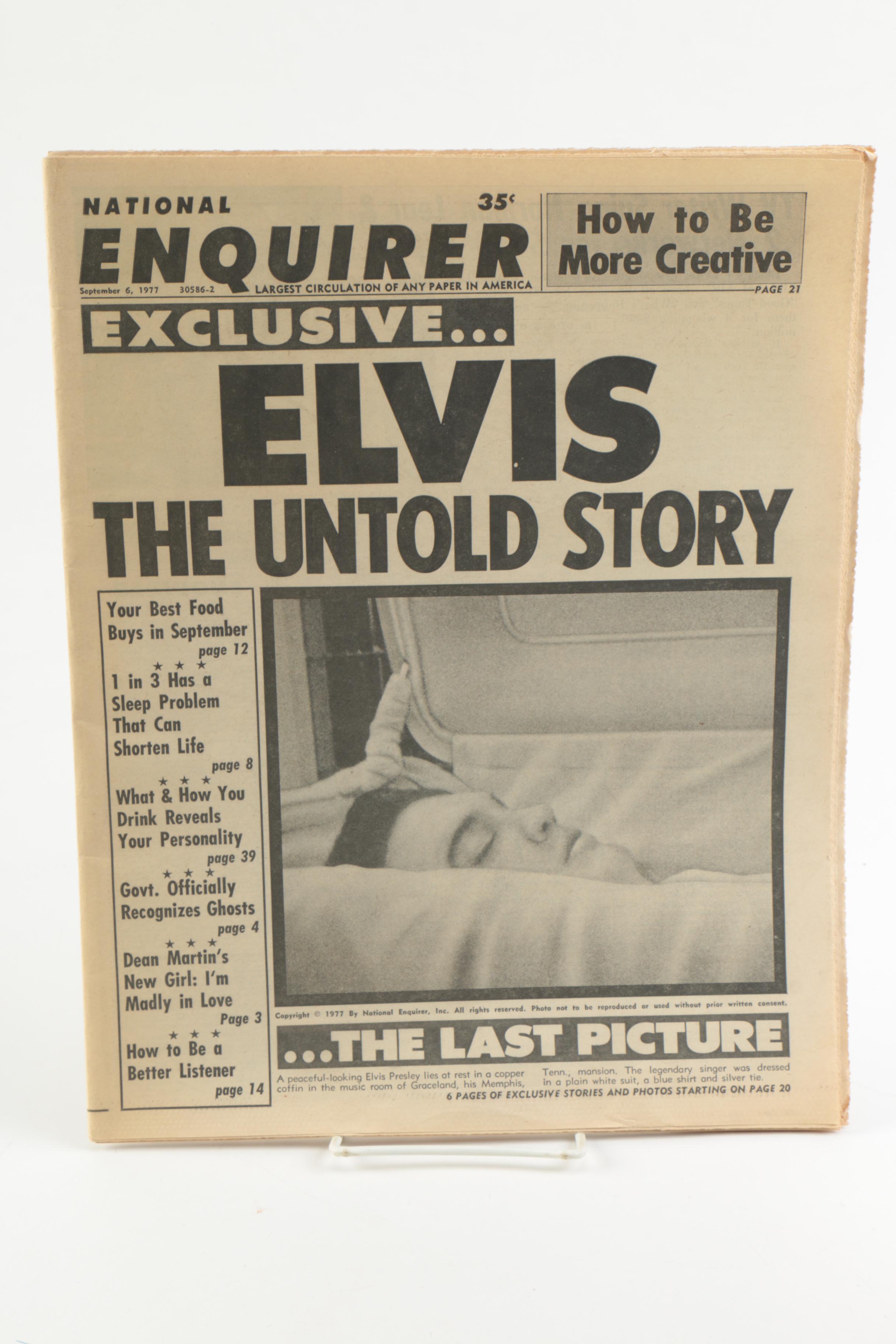 Elvis Presley Newspapers