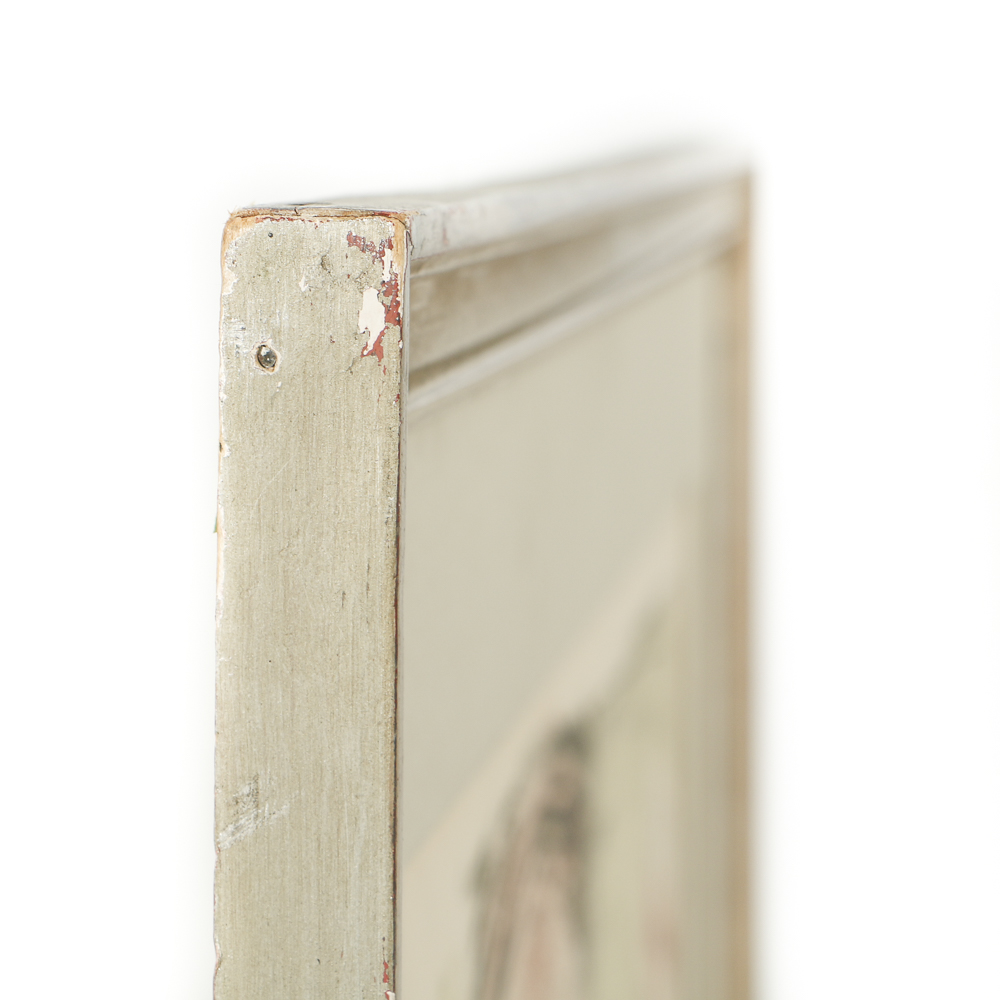 Limited Edition Lithograph on Paper Abstract Portrait