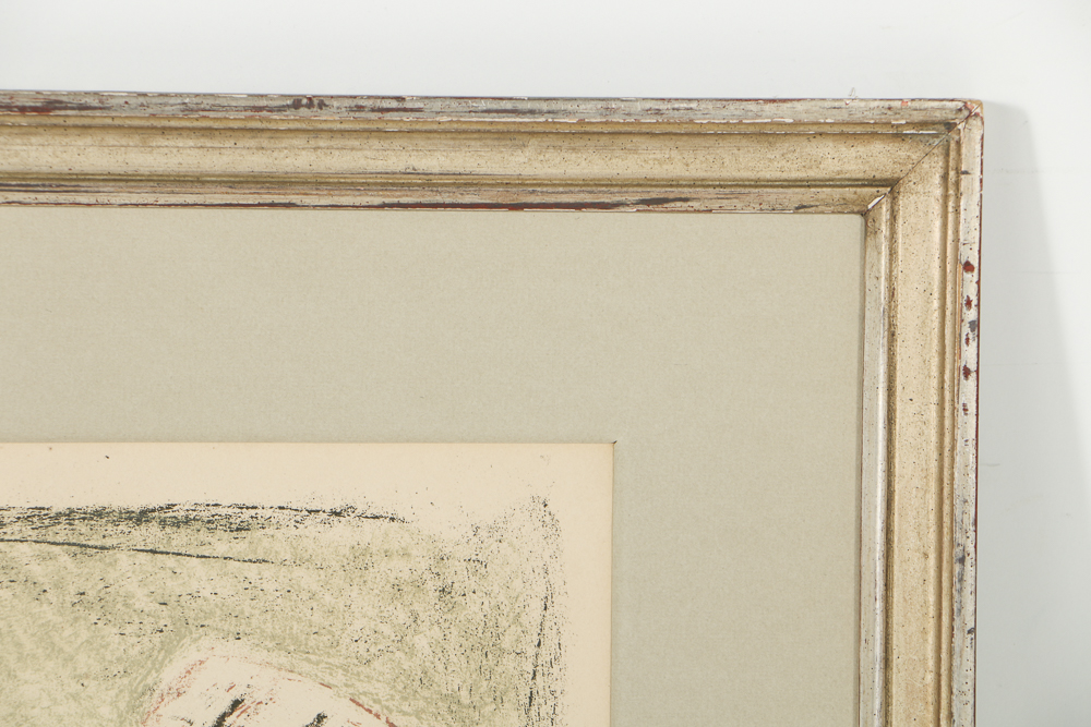 Limited Edition Lithograph on Paper Abstract Portrait