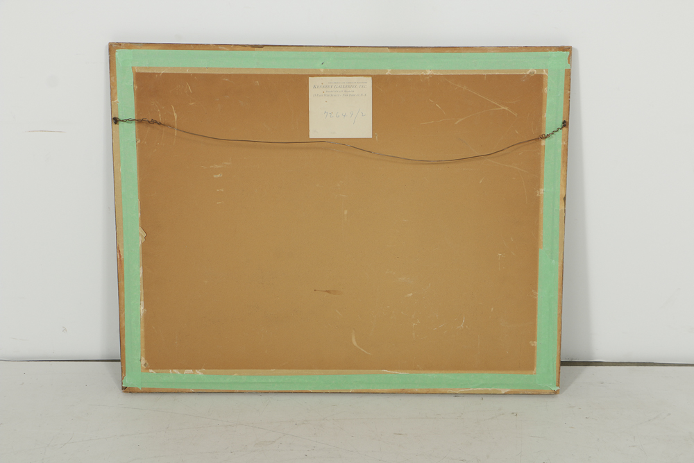 Limited Edition Lithograph on Paper Abstract Portrait