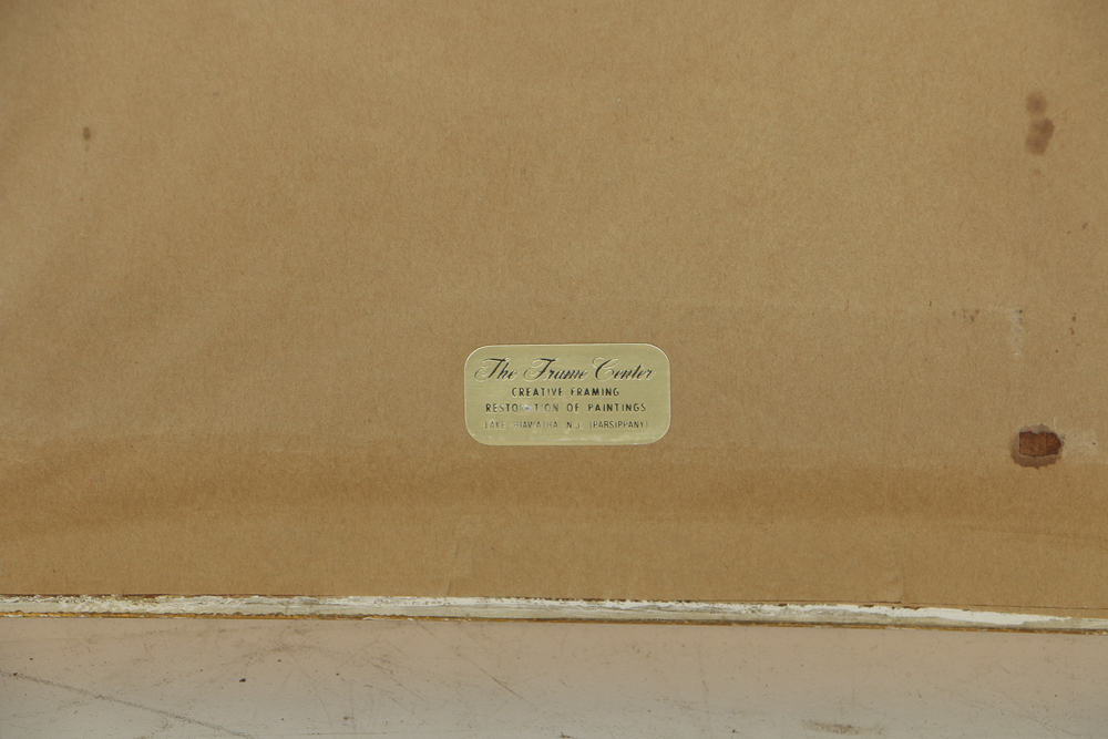 Anthony Hochstein Mid-19th-Century Oil Painting on Canvas Landscape with Foxes