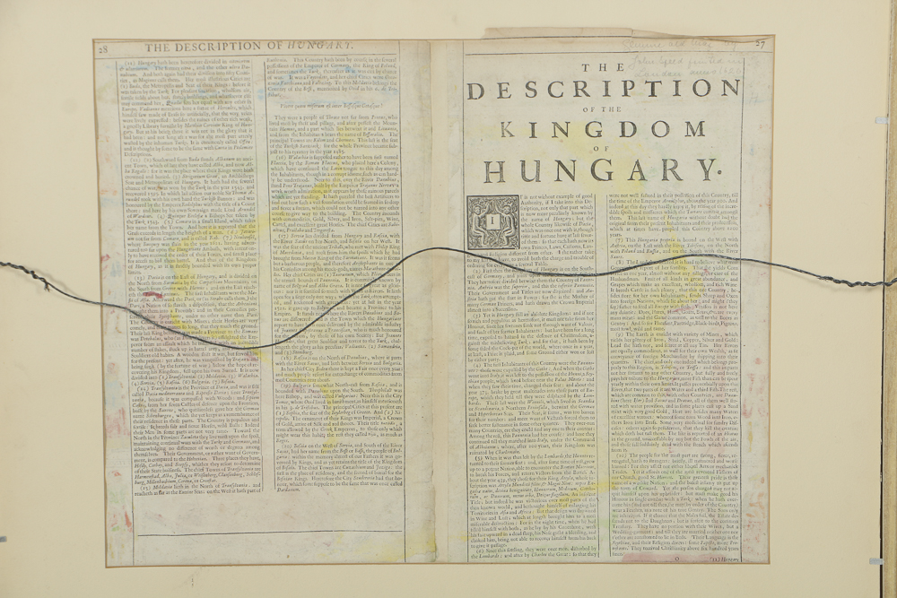 Etching on Paper Map of Hungary after 1626 Original